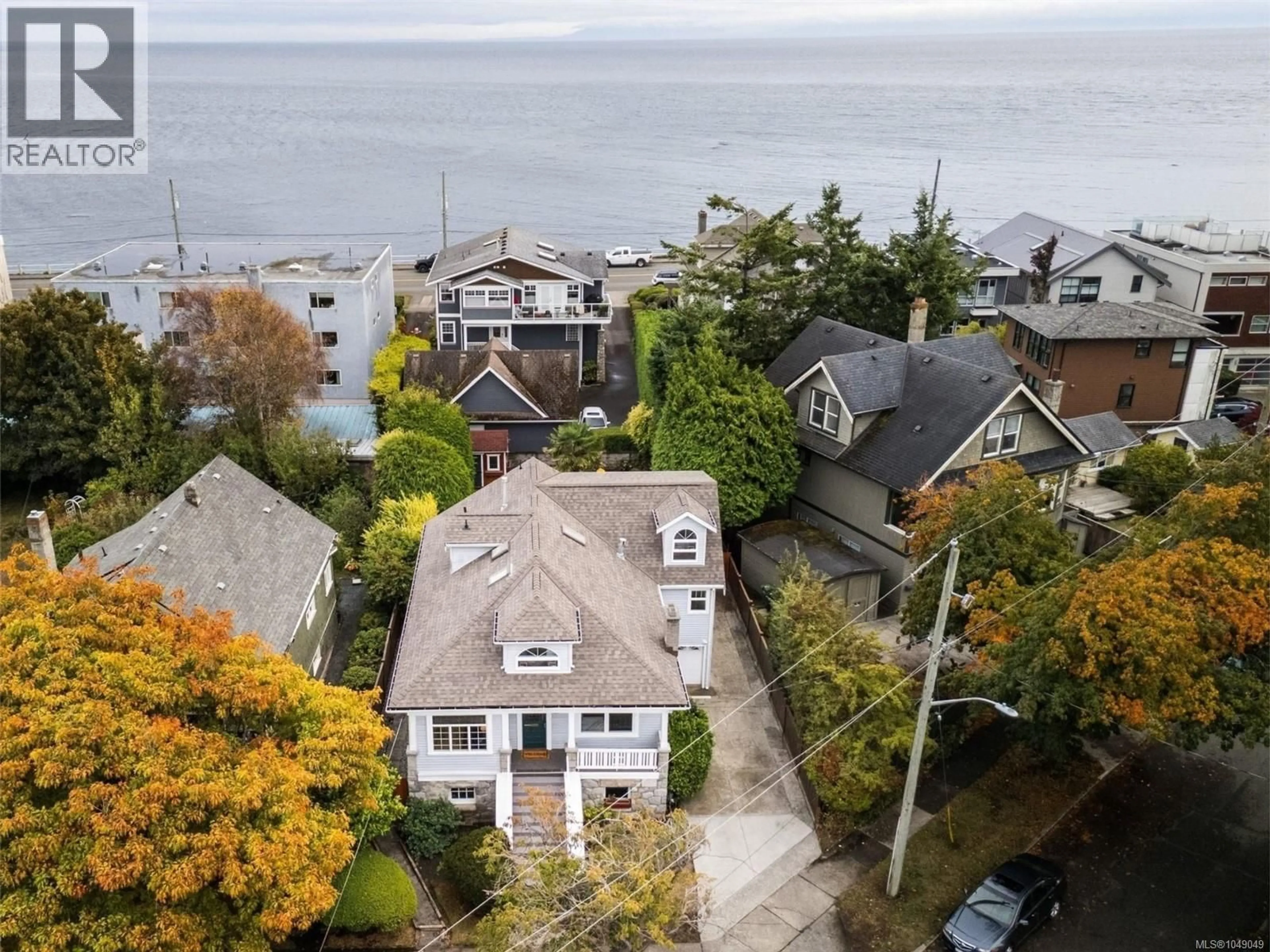 A pic from outside/outdoor area/front of a property/back of a property/a pic from drone, water/lake/river/ocean view for 103 BUSHBY STREET, Victoria British Columbia V8S1B3