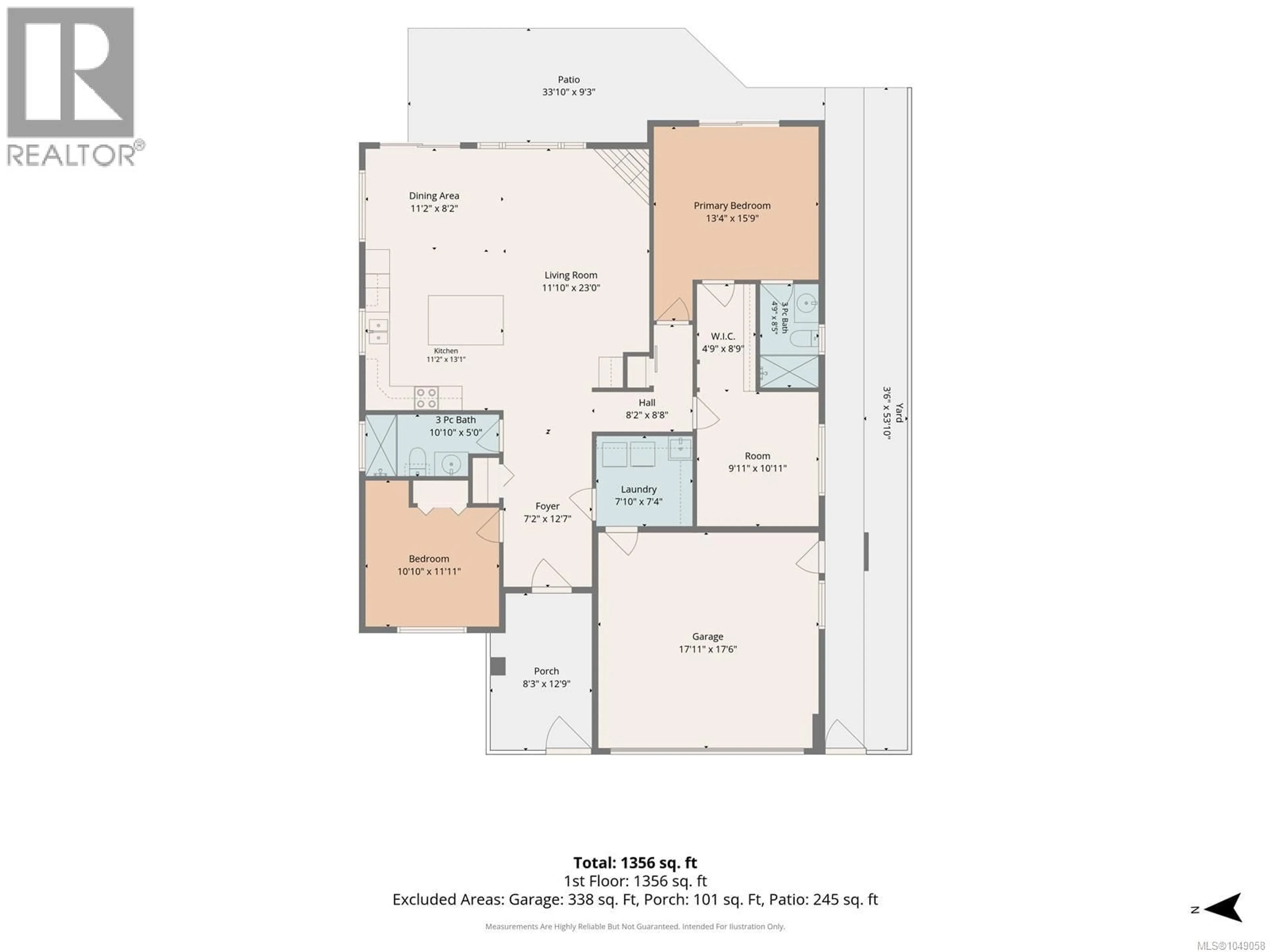 Floor plan for 3011 CATALINA WAY, Chemainus British Columbia V0R1K2