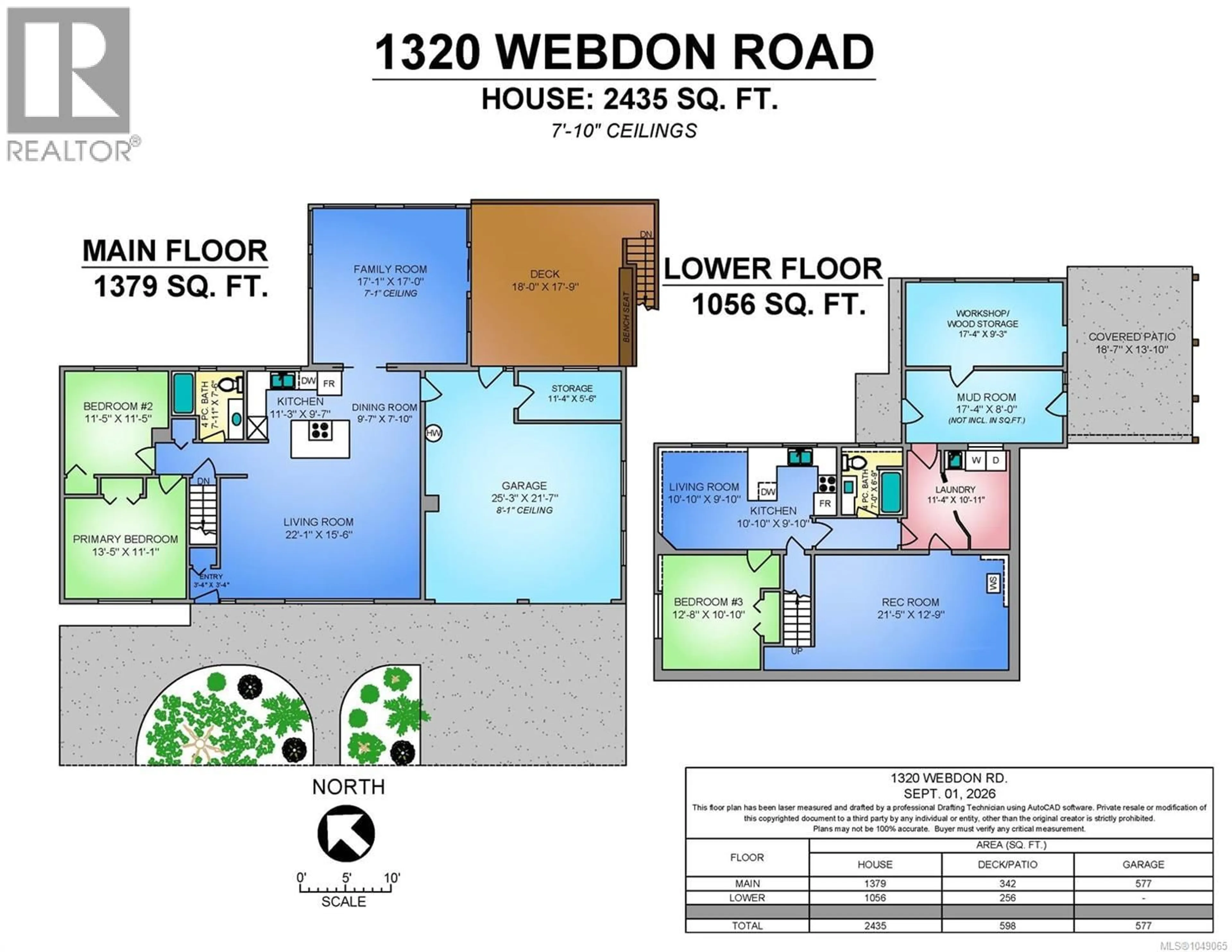 Floor plan for 1320 WEBDON ROAD, Courtenay British Columbia V9N9K5