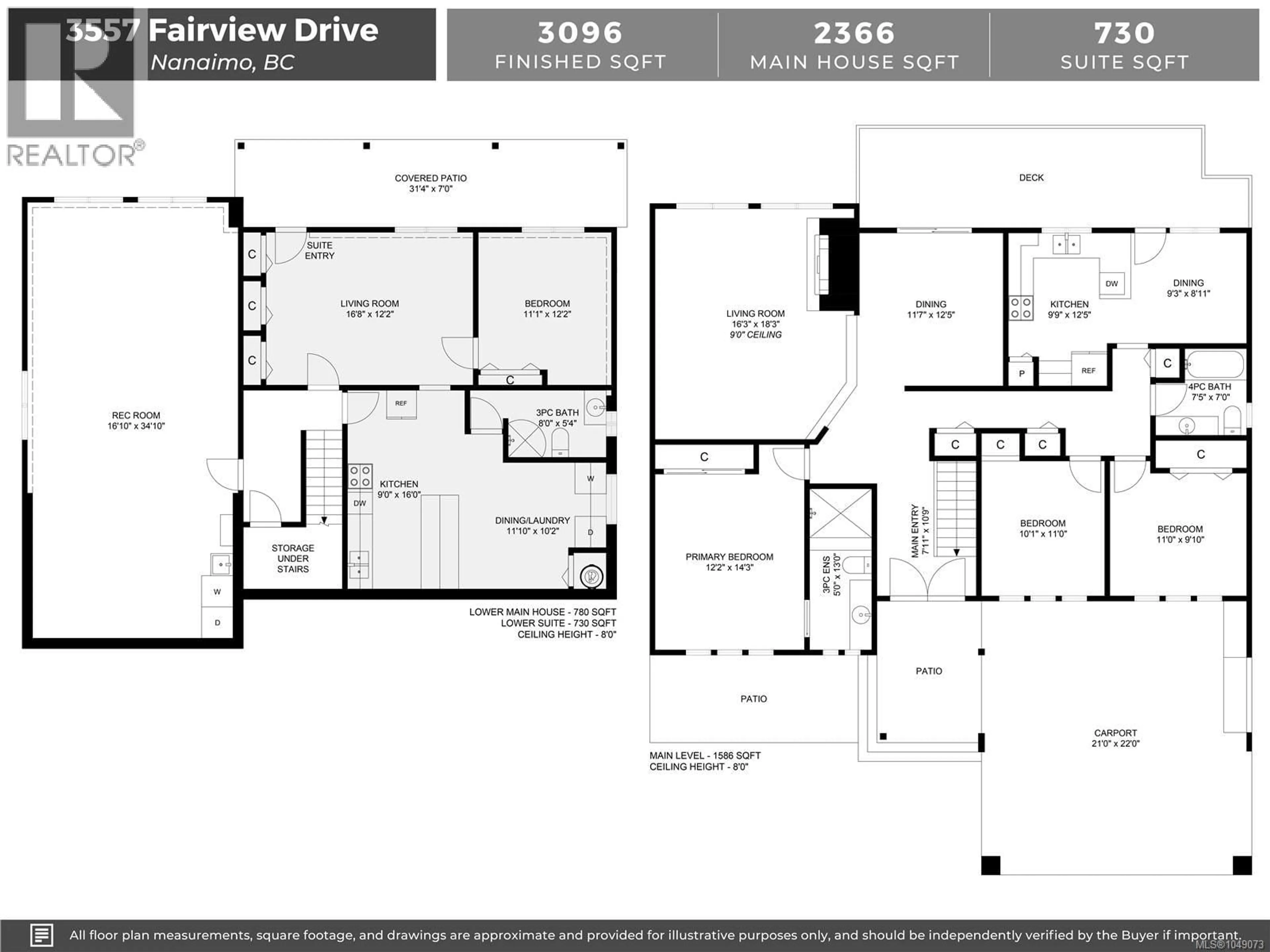 Floor plan for 3557 FAIRVIEW DRIVE, Nanaimo British Columbia V9T4R5