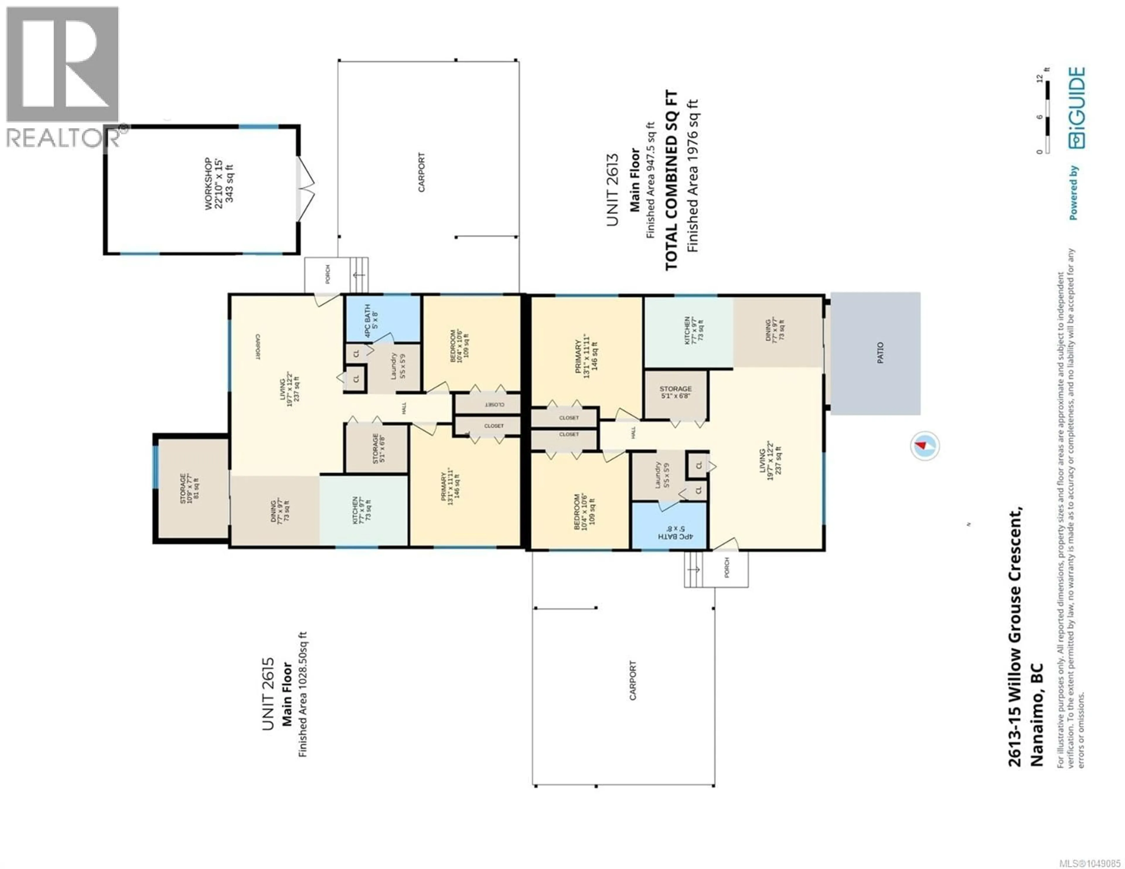 Floor plan for 2613 WILLOW GROUSE CRESCENT, Nanaimo British Columbia V9T3T5