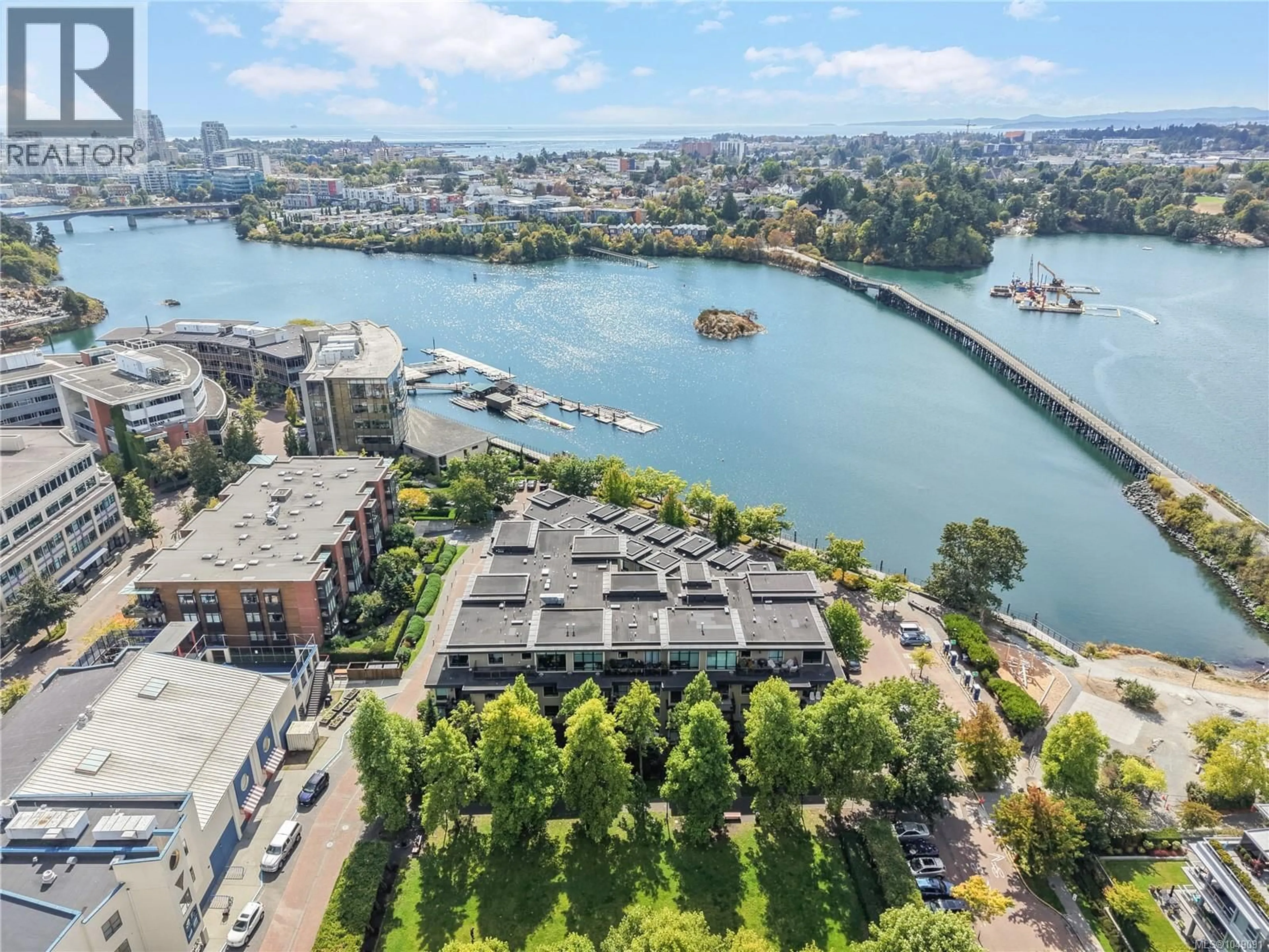 A pic from outside/outdoor area/front of a property/back of a property/a pic from drone, water/lake/river/ocean view for 306 - 330 WATERFRONT CRESCENT, Victoria British Columbia V8T5K3