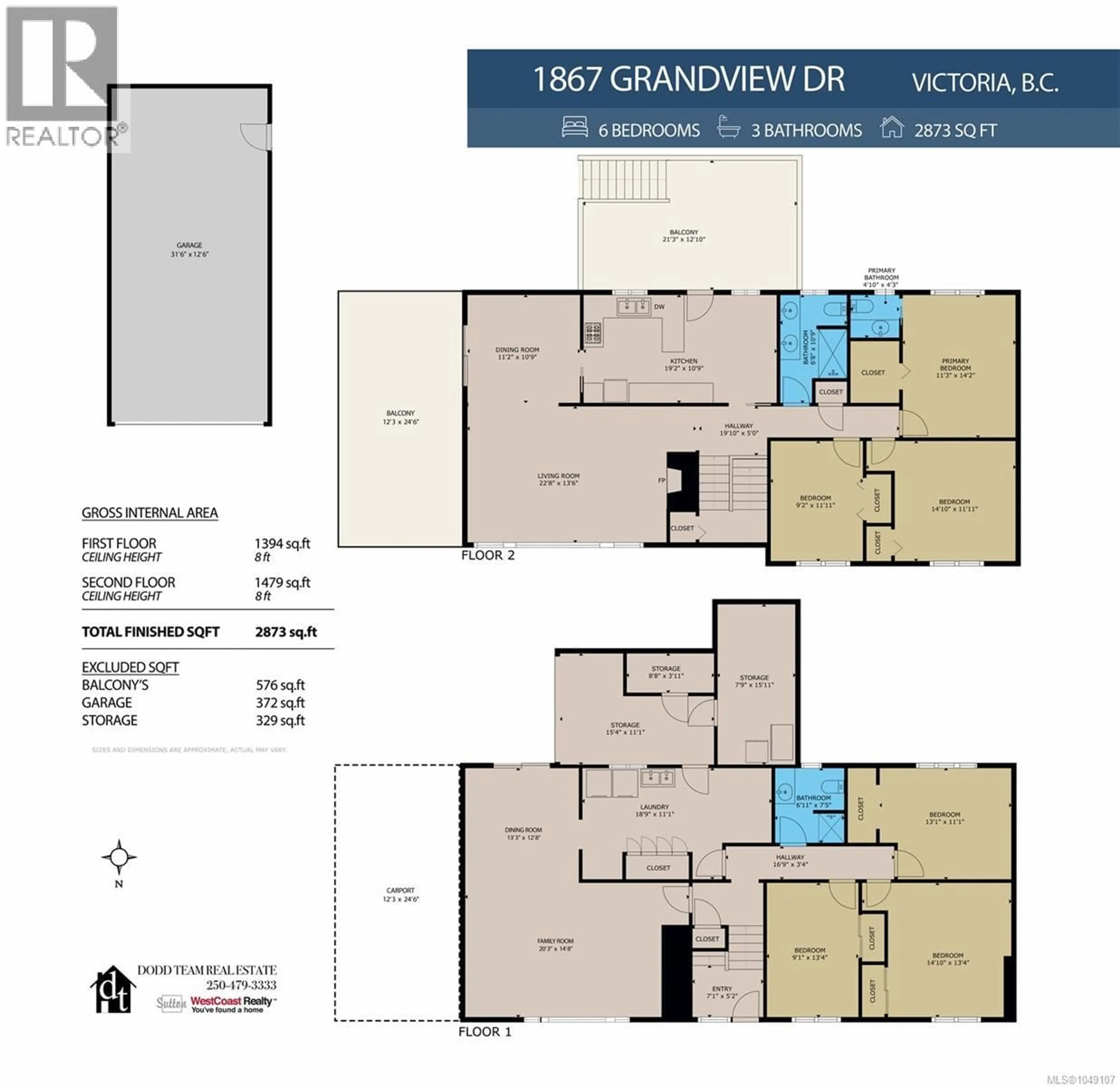 Floor plan for 1867 GRANDVIEW DRIVE, Saanich British Columbia V8N2T8