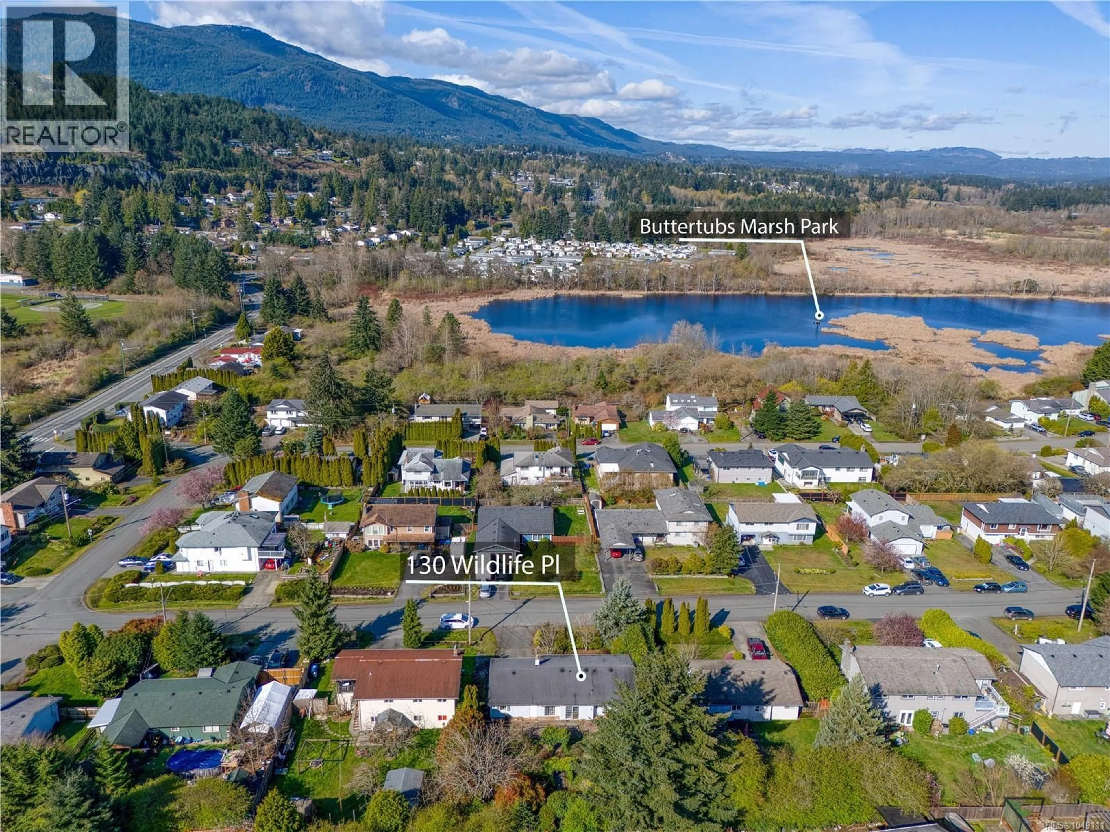 A pic from outside/outdoor area/front of a property/back of a property/a pic from drone, water/lake/river/ocean view for 130 WILDLIFE PLACE, Nanaimo British Columbia V9R6H2