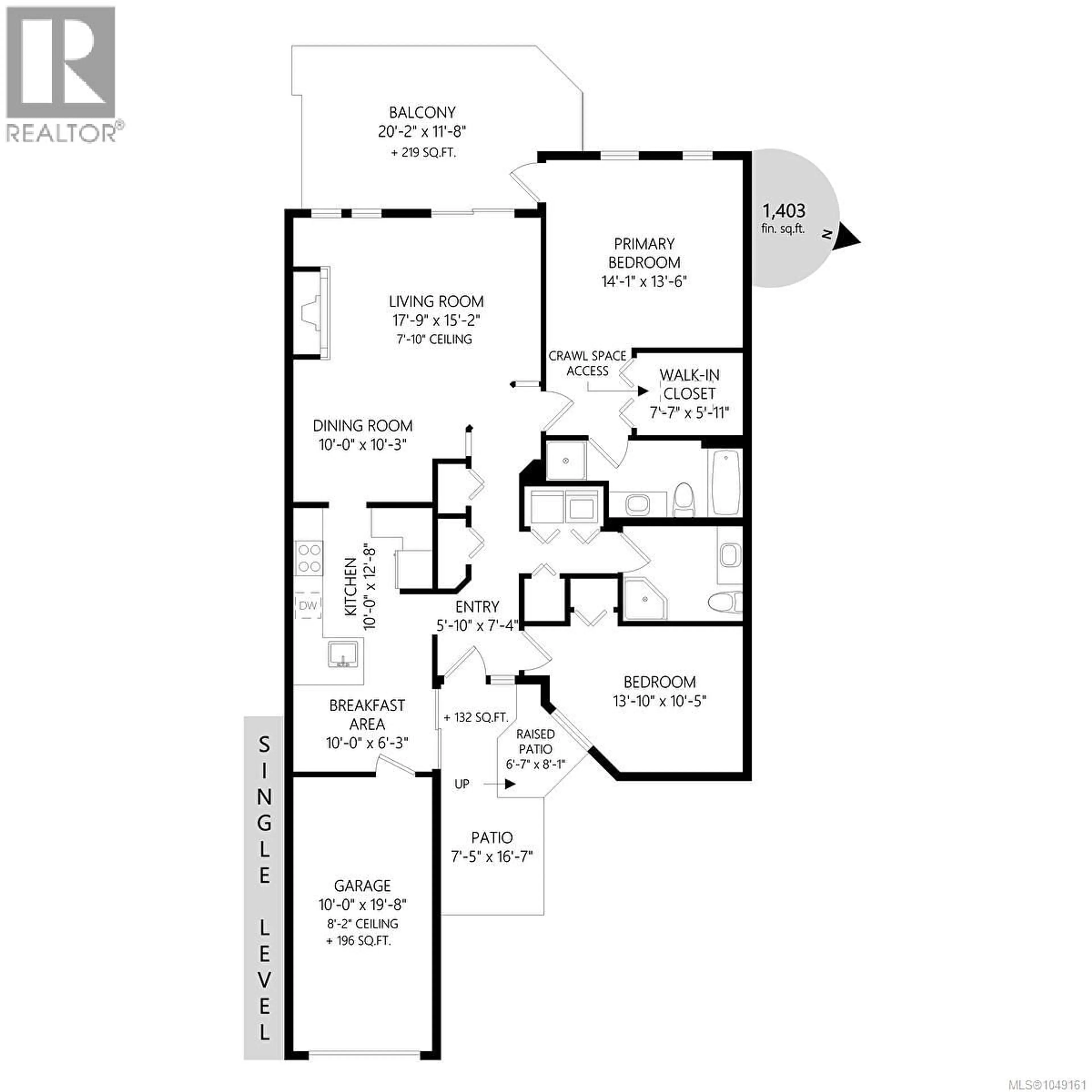 Floor plan for 46 - 909 ADMIRALS ROAD, Esquimalt British Columbia V9A2P1
