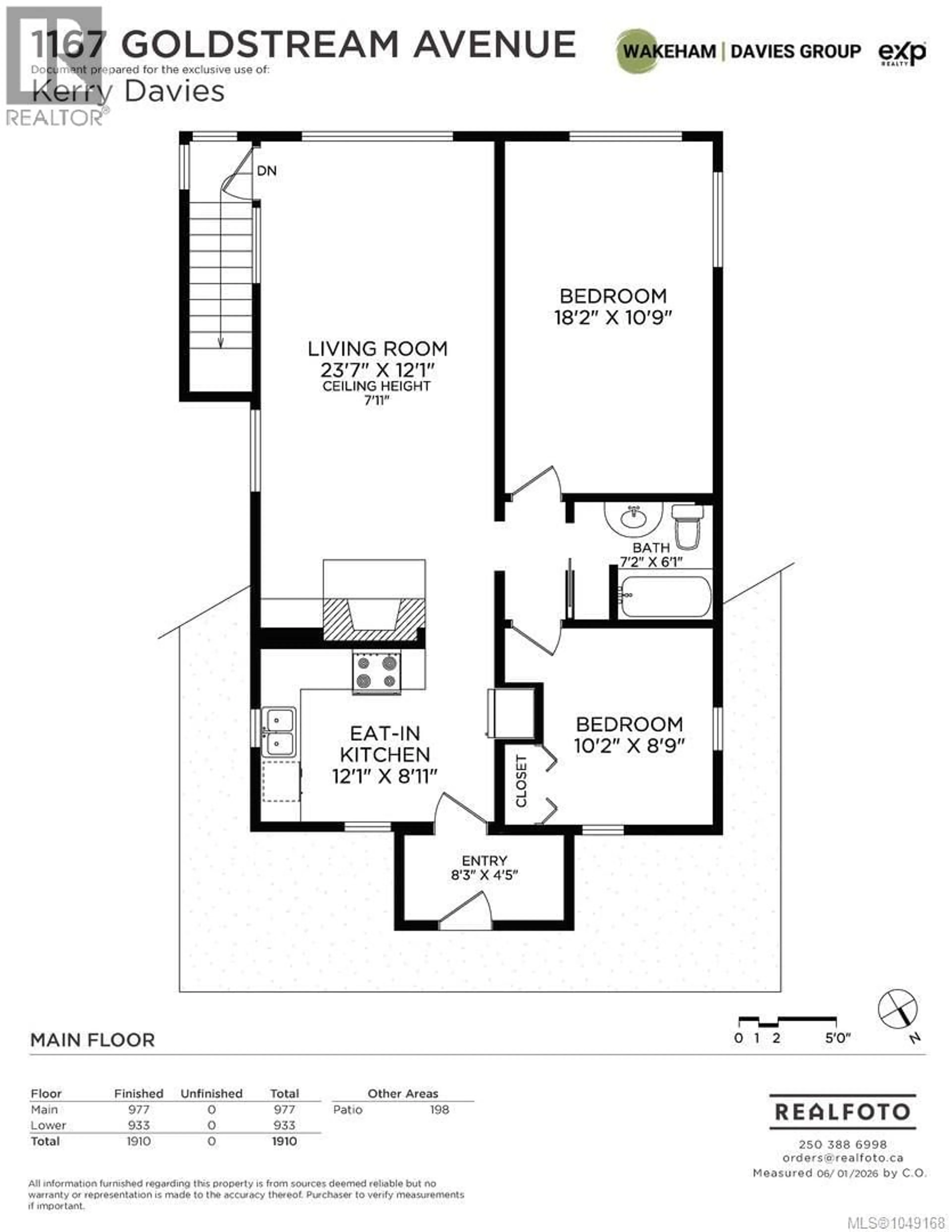 Floor plan for 1167 GOLDSTREAM AVENUE, Langford British Columbia V9B2Y9