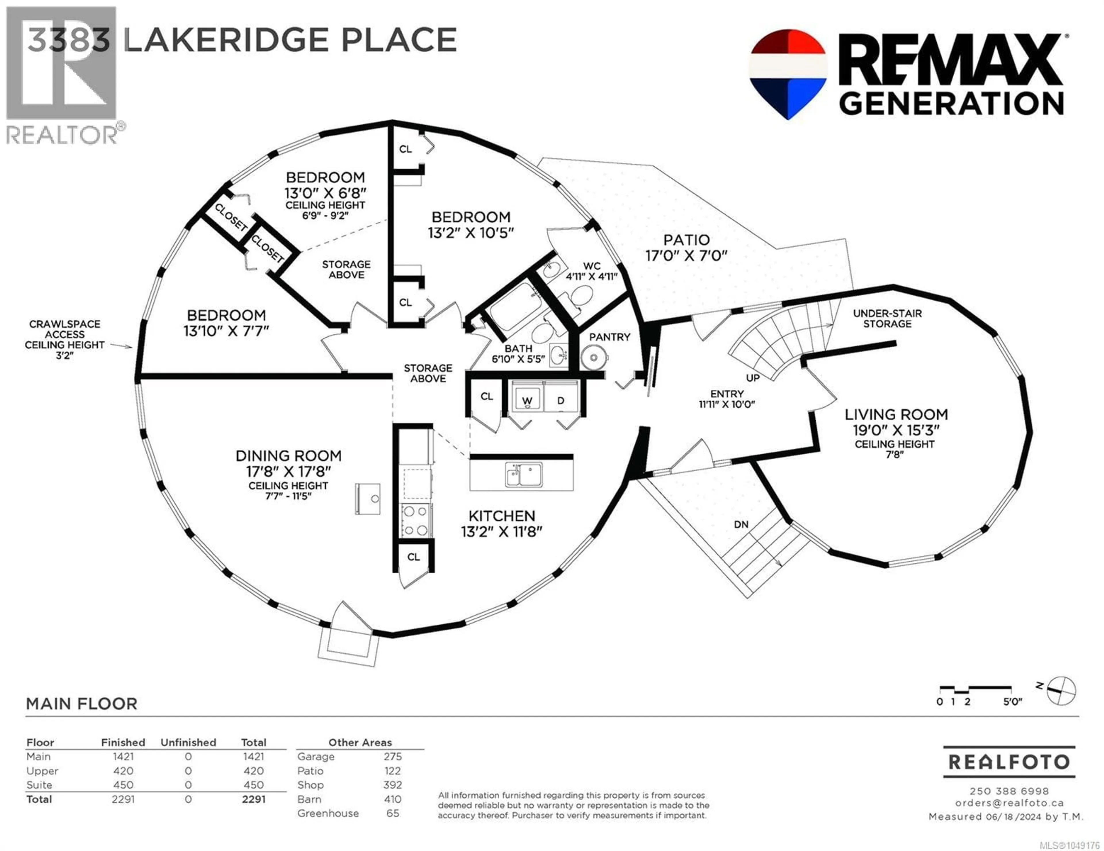 Floor plan for 3383 LAKERIDGE PLACE, Highlands British Columbia V9E1C8