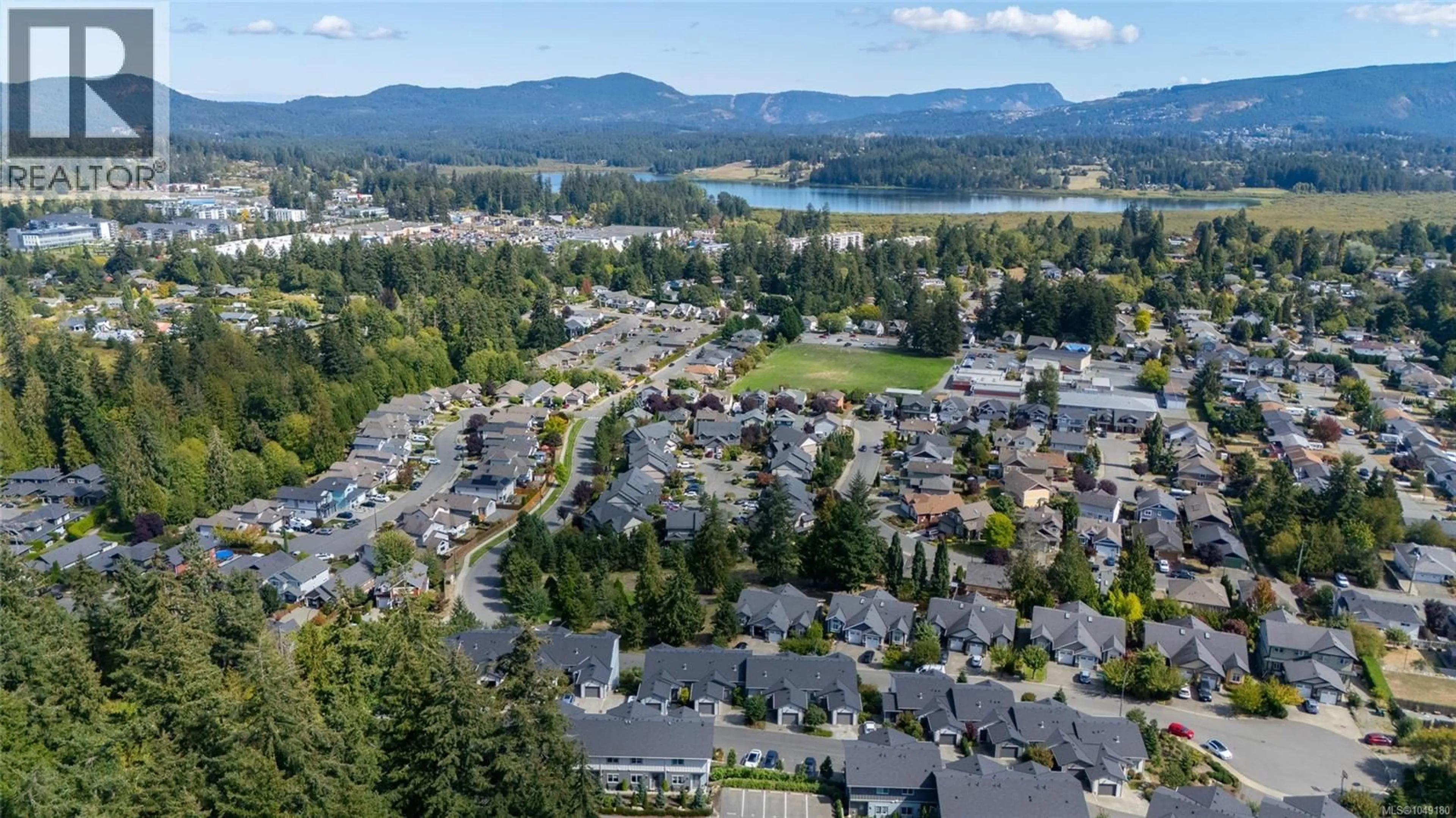 A pic from outside/outdoor area/front of a property/back of a property/a pic from drone, mountain view for 7 - 3195 HERONS WAY, Duncan British Columbia V9L0H8