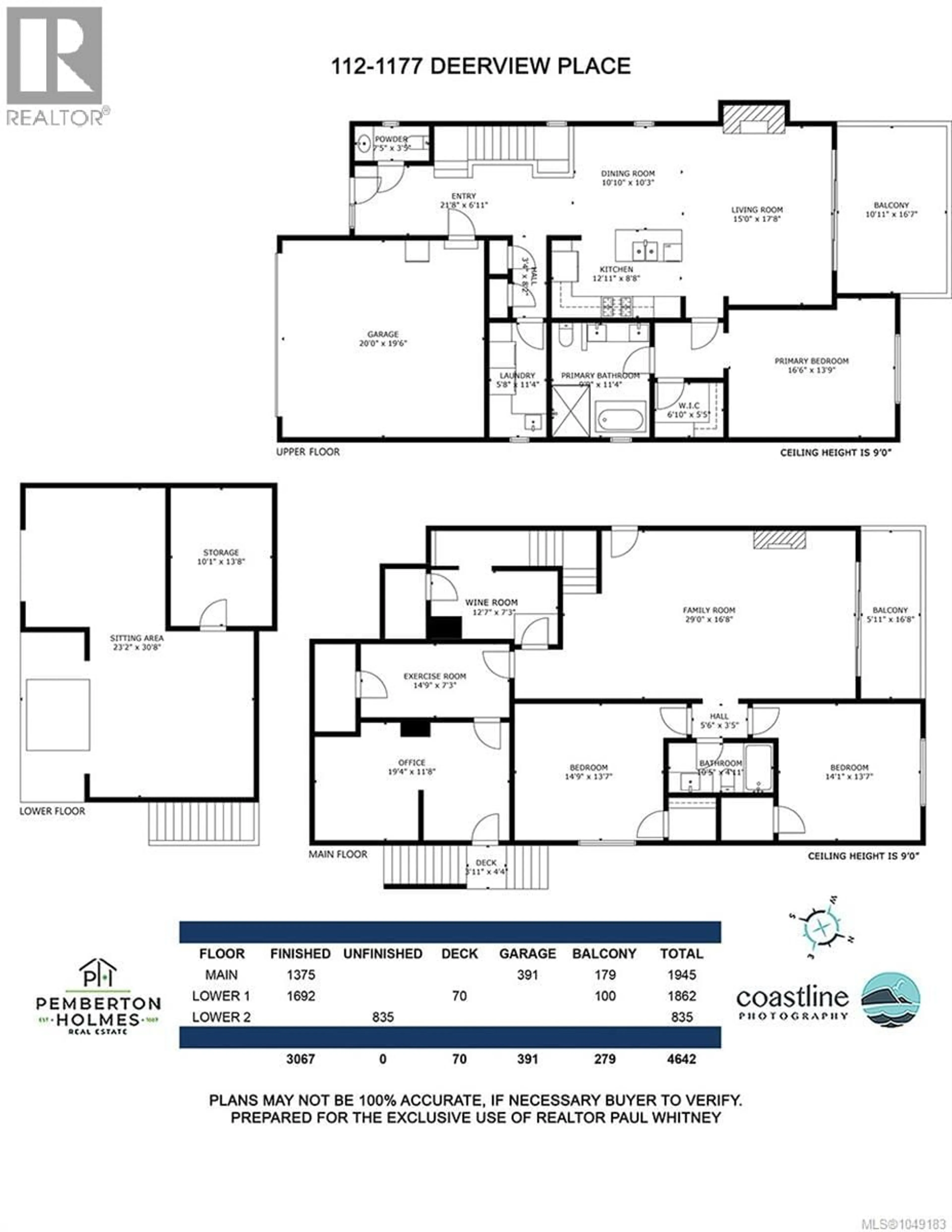 Floor plan for 112 - 1177 DEERVIEW PLACE, Langford British Columbia V9B0B5