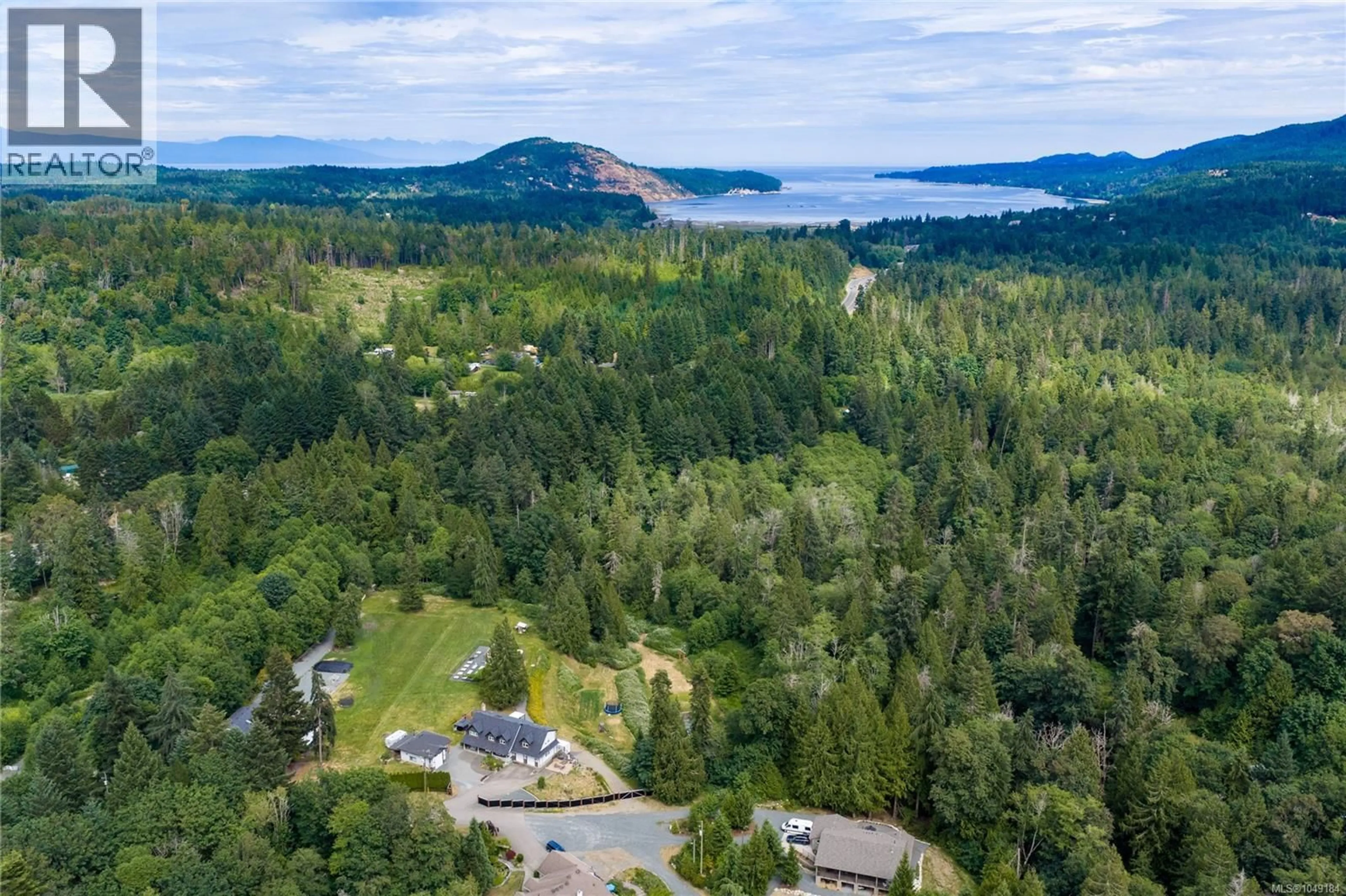 A pic from outside/outdoor area/front of a property/back of a property/a pic from drone, water/lake/river/ocean view for 2620 ROSS ROAD, Nanoose Bay British Columbia V9P9A6