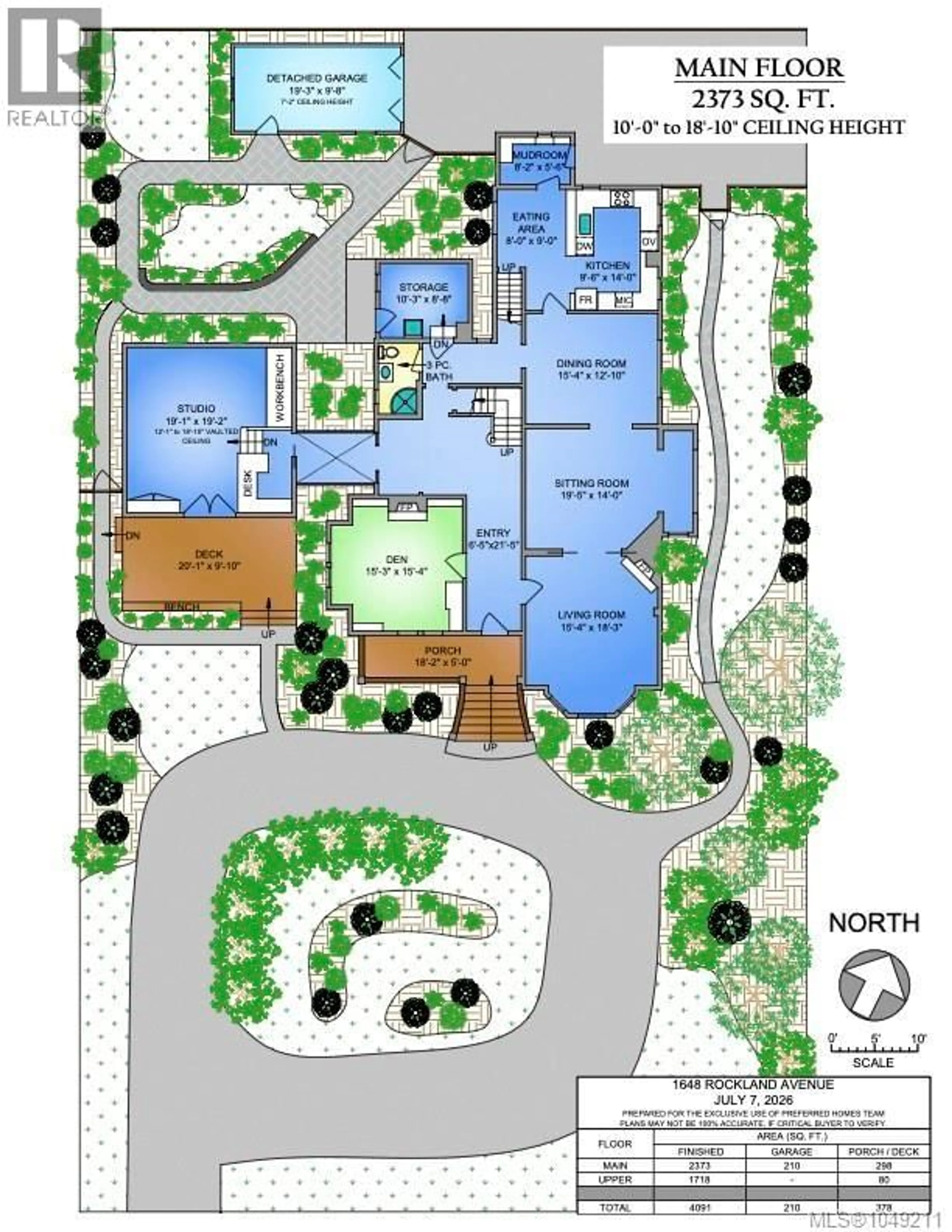 Floor plan for 1648 ROCKLAND AVENUE, Victoria British Columbia V8S1W7