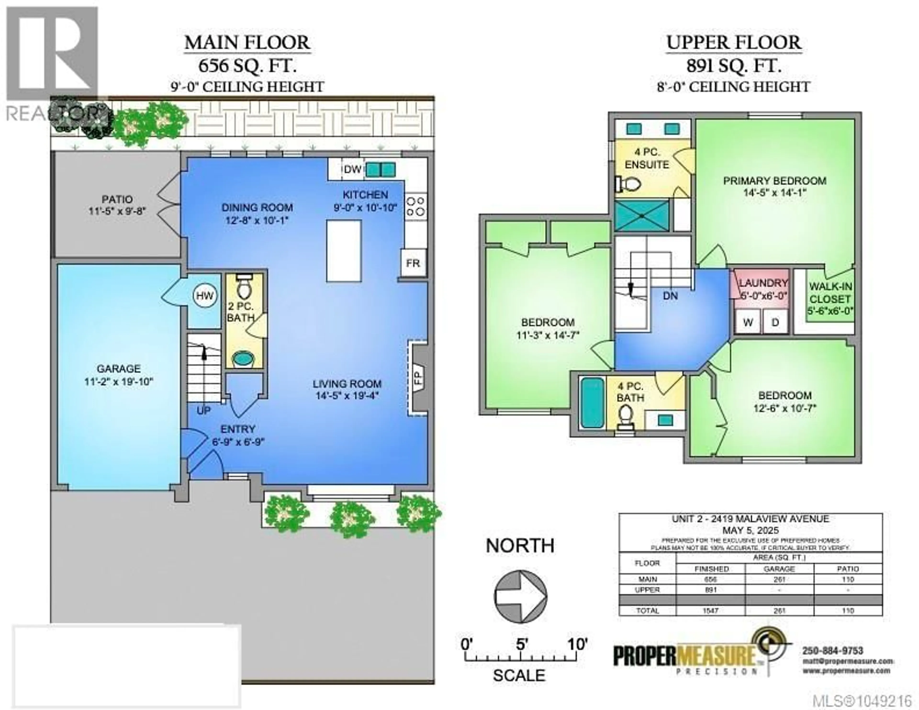 Floor plan for 2 - 2419 MALAVIEW AVENUE, Sidney British Columbia V8L2G4