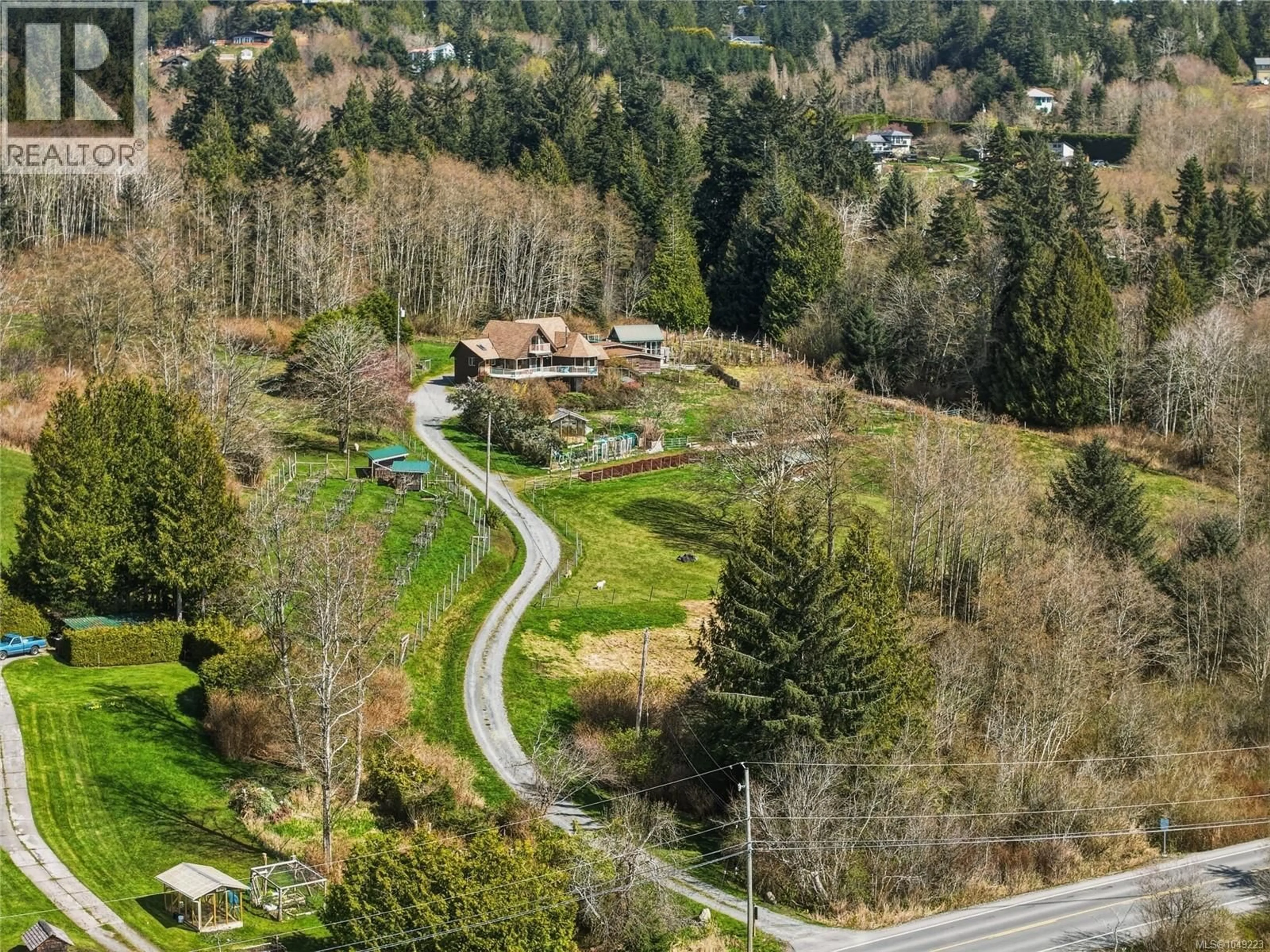 A pic from outside/outdoor area/front of a property/back of a property/a pic from drone, mountain view for 8750 WEST COAST ROAD, Sooke British Columbia V9Z1H2