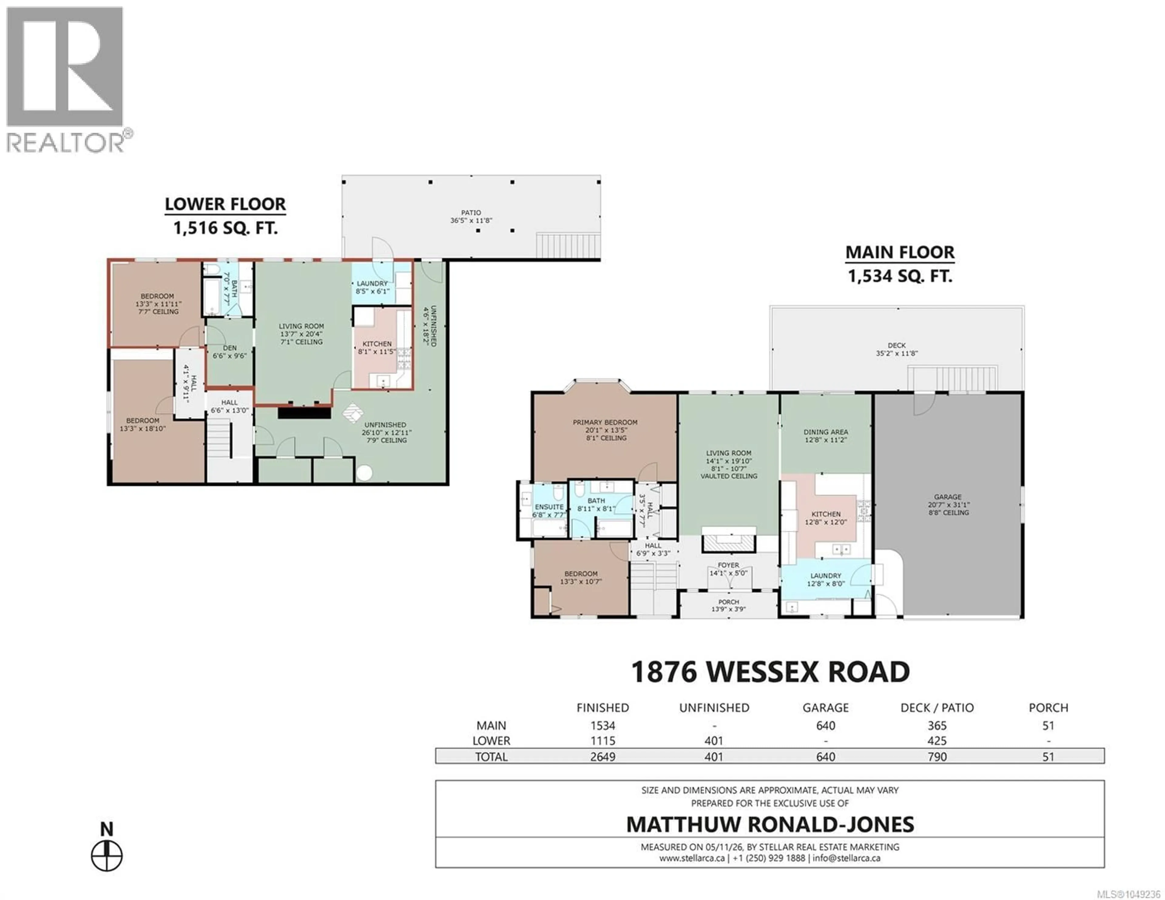 Floor plan for 1876 WESSEX ROAD, Duncan British Columbia V0R1N1