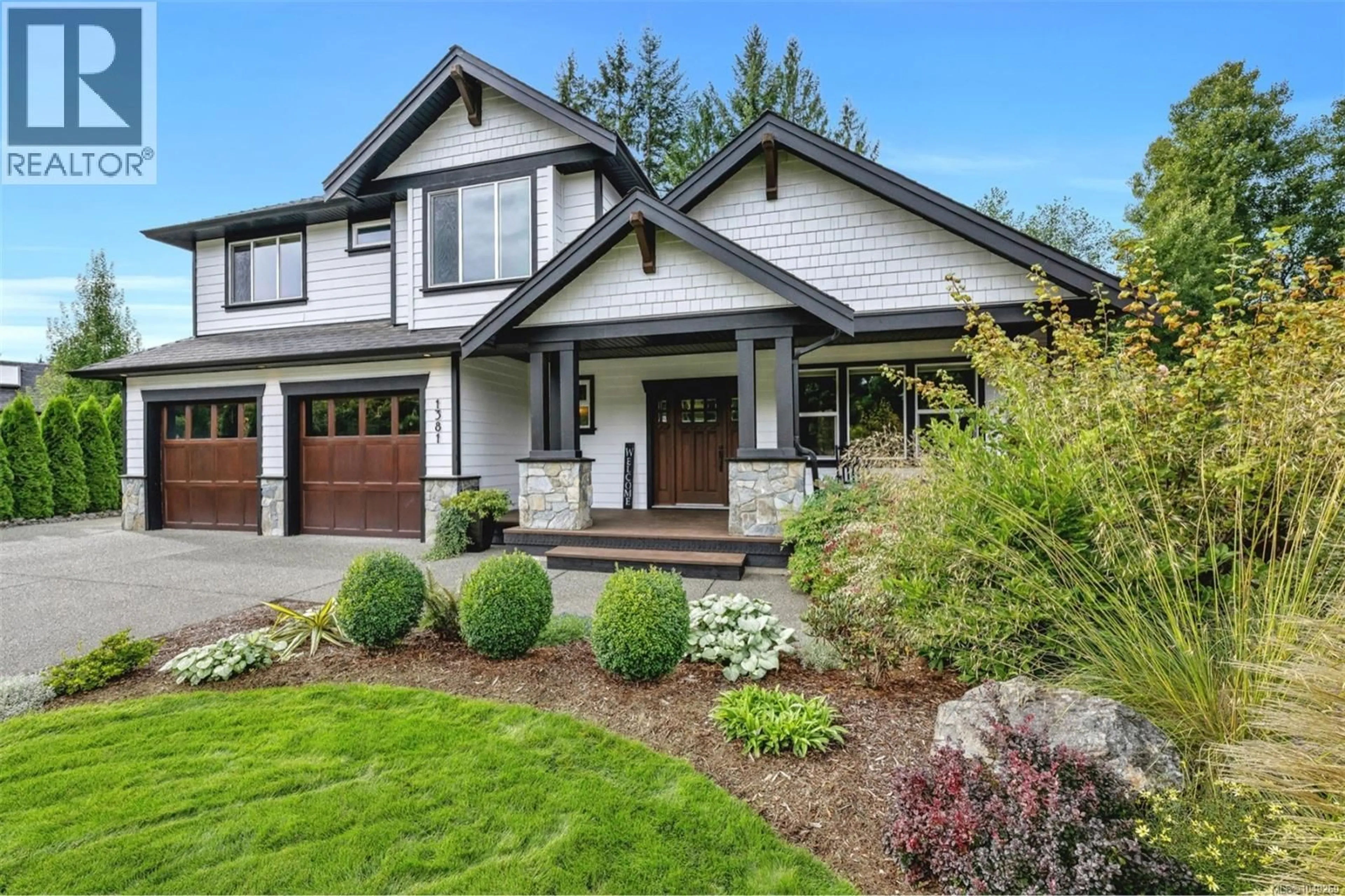 Home with brick exterior material, street for 1381 TURNER LANE, Cobble Hill British Columbia V8H0K2