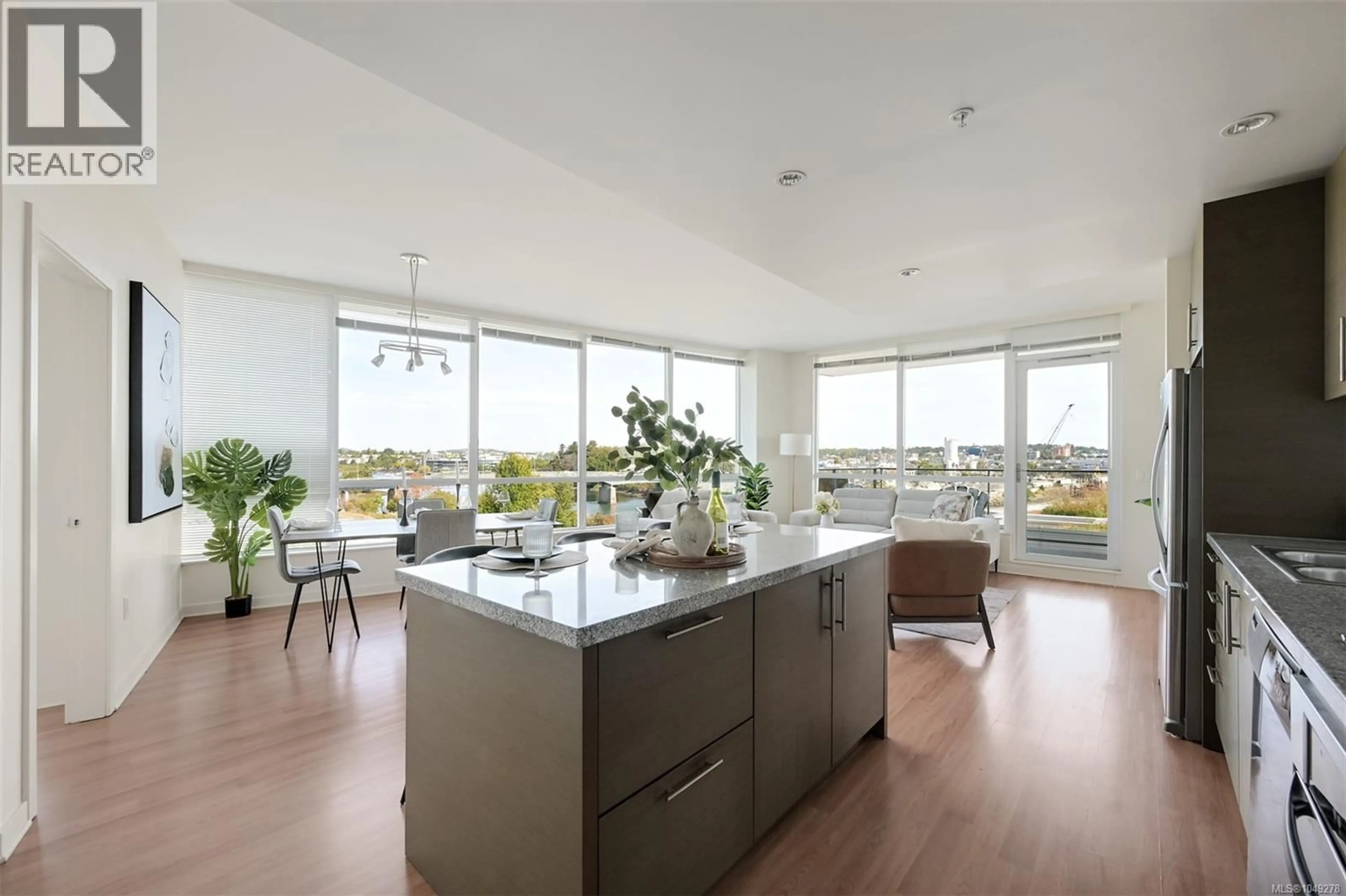 Contemporary kitchen, unknown for 406 - 399 TYEE ROAD, Victoria British Columbia V9A0A8