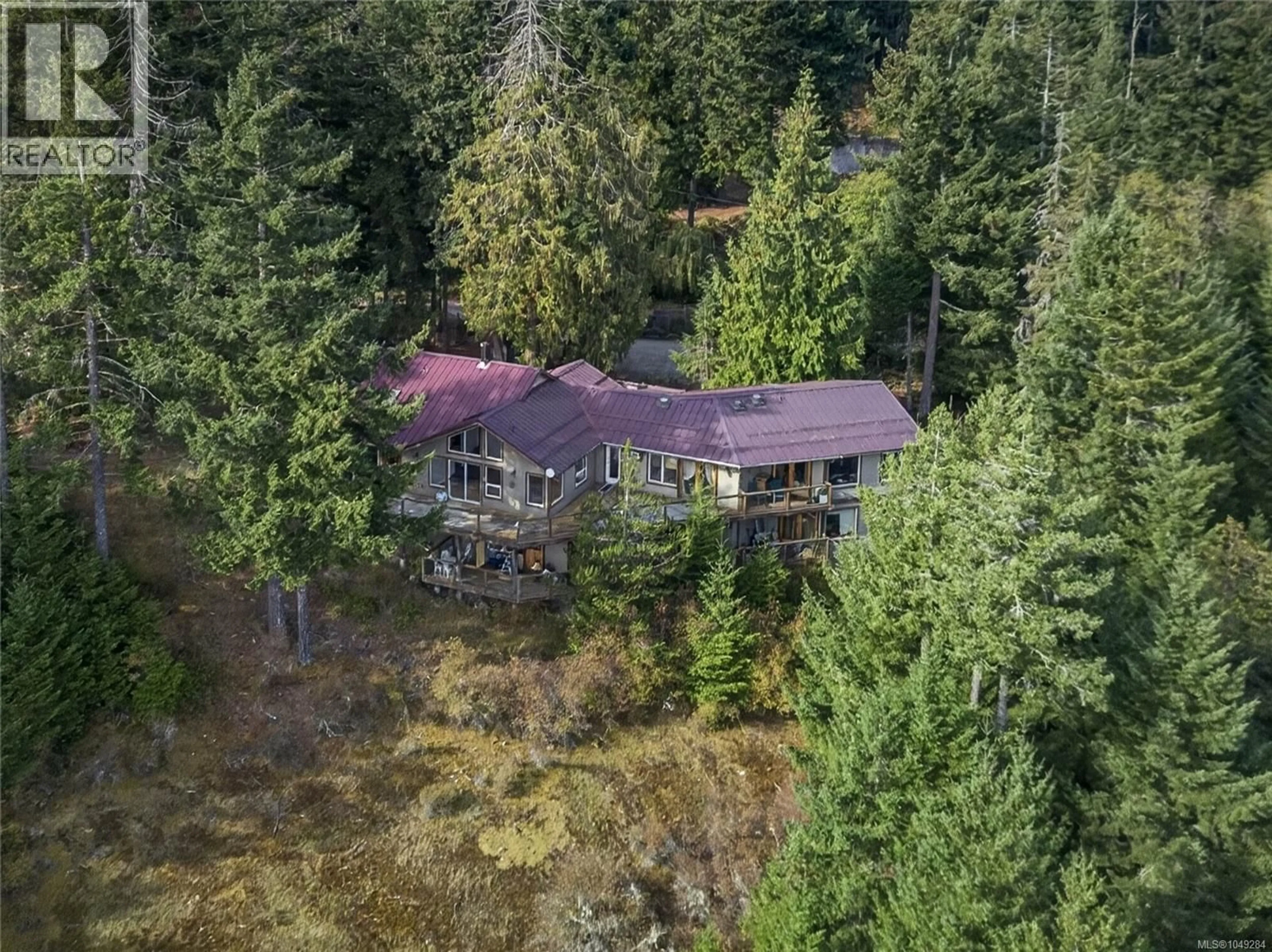 A pic from outside/outdoor area/front of a property/back of a property/a pic from drone, forest/trees view for 360 WRIGHT ROAD, Salt Spring British Columbia V8K2H8