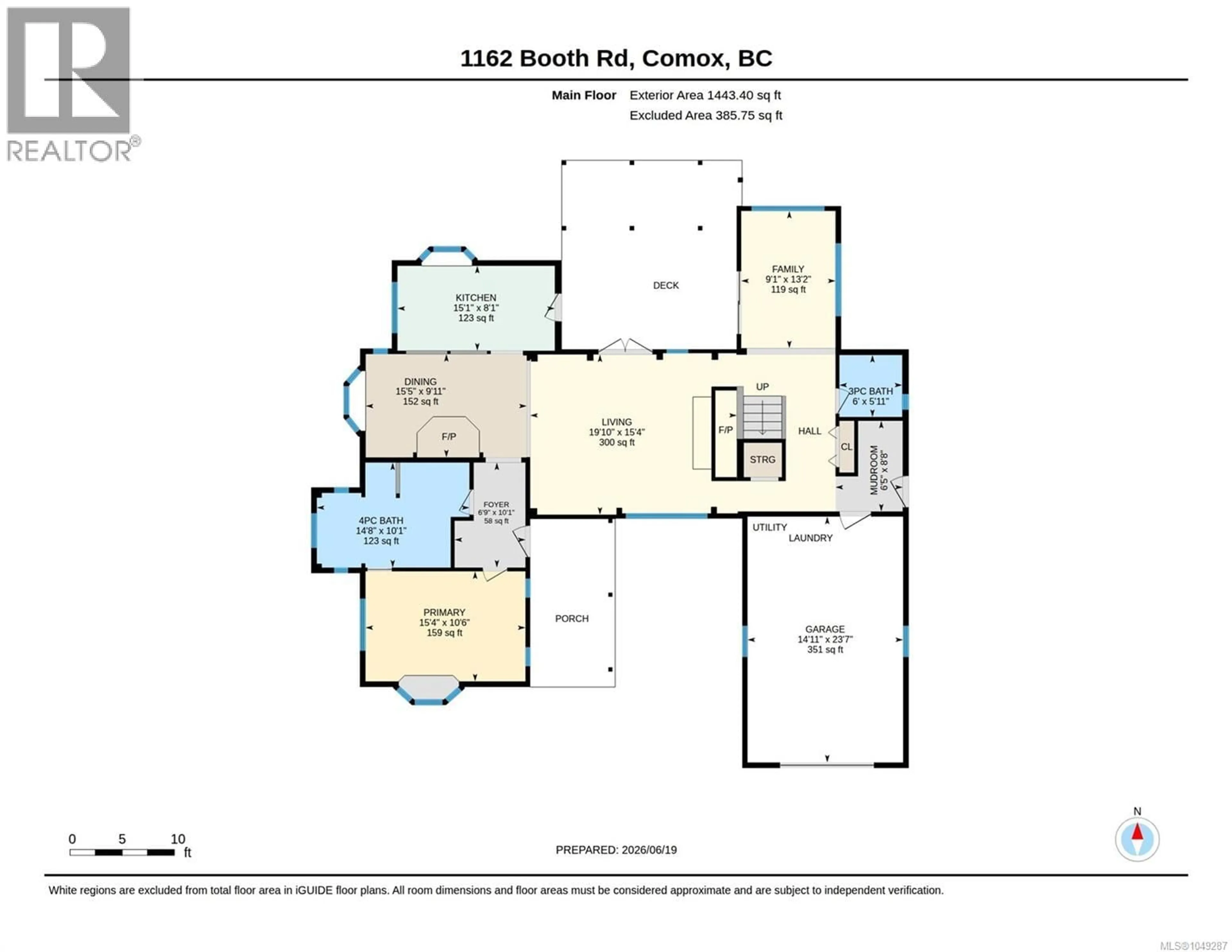 Floor plan for 1162 BOOTH ROAD SOUTHWEST, Comox British Columbia V9M4B4