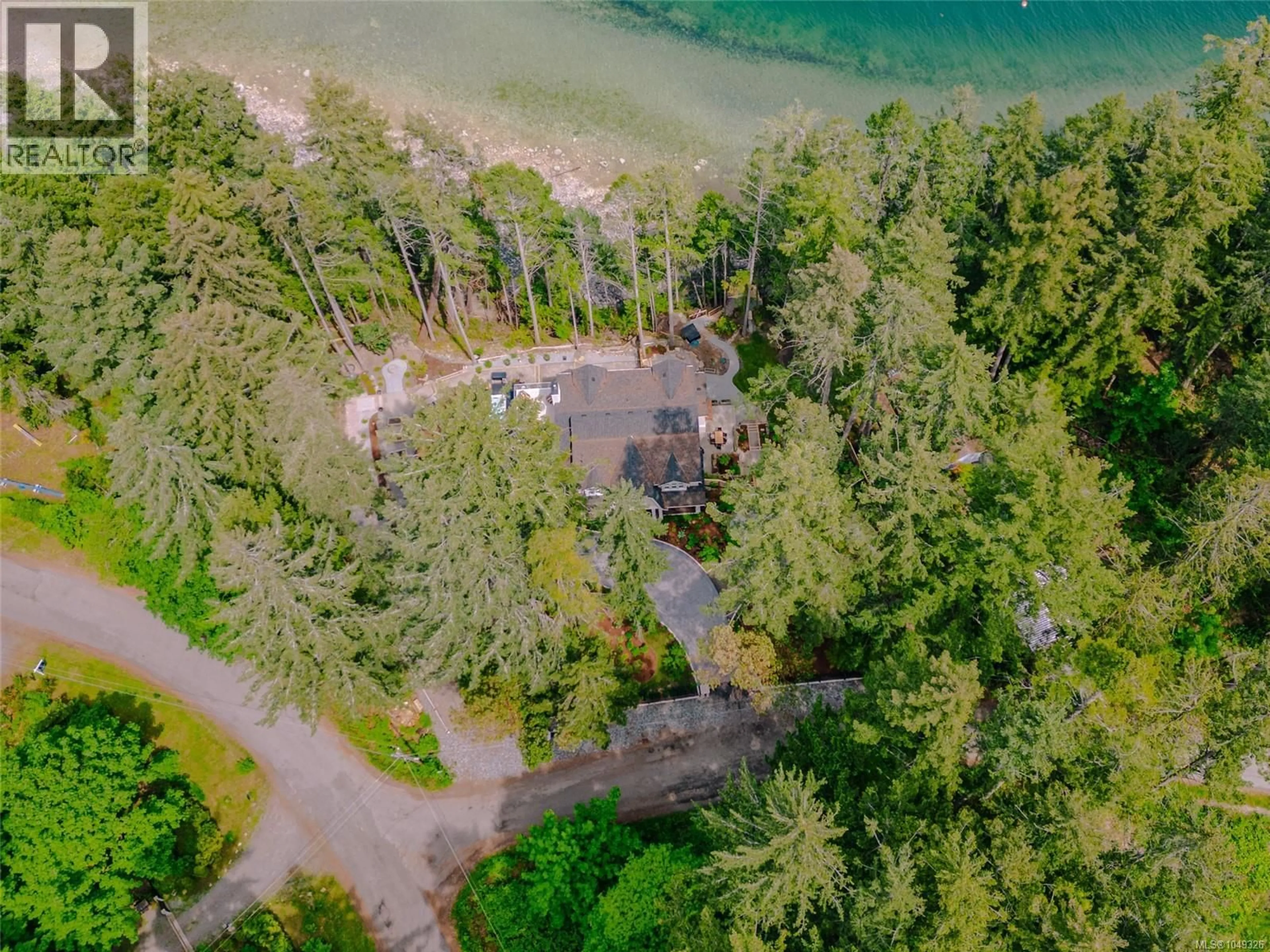 A pic from outside/outdoor area/front of a property/back of a property/a pic from drone, water/lake/river/ocean view for 3973 COVE ROAD, Ladysmith British Columbia V9G1K5