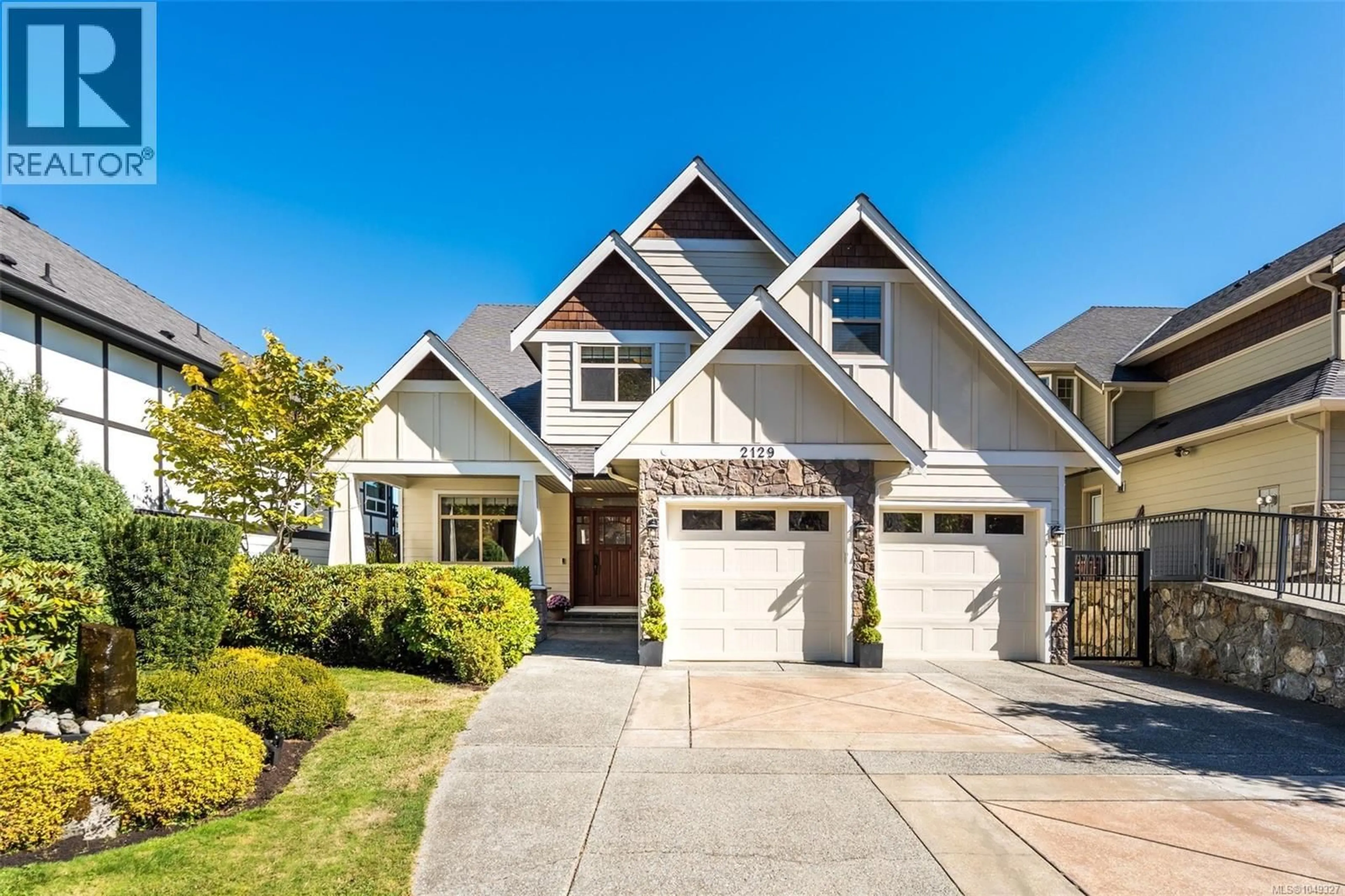 Home with brick exterior material, street for 2129 QUAILS RUN, Langford British Columbia V9B0B4