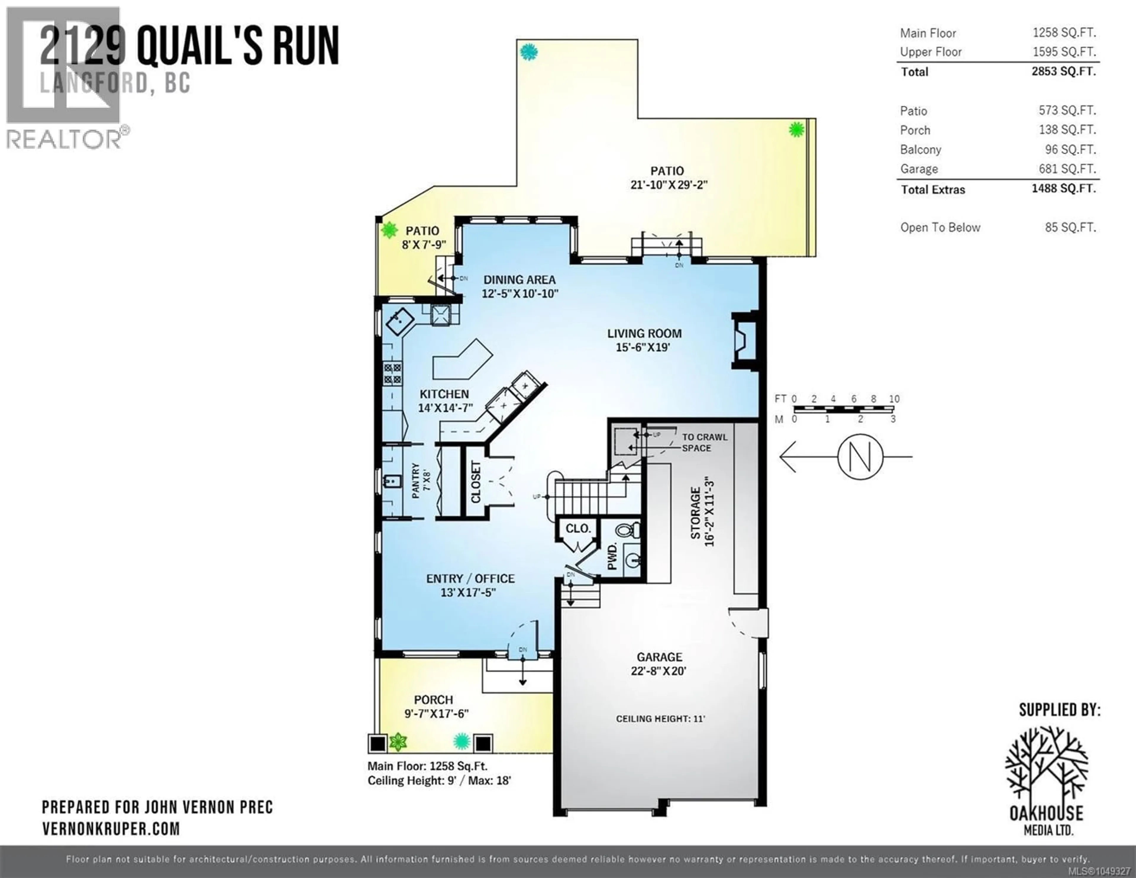 Floor plan for 2129 QUAILS RUN, Langford British Columbia V9B0B4