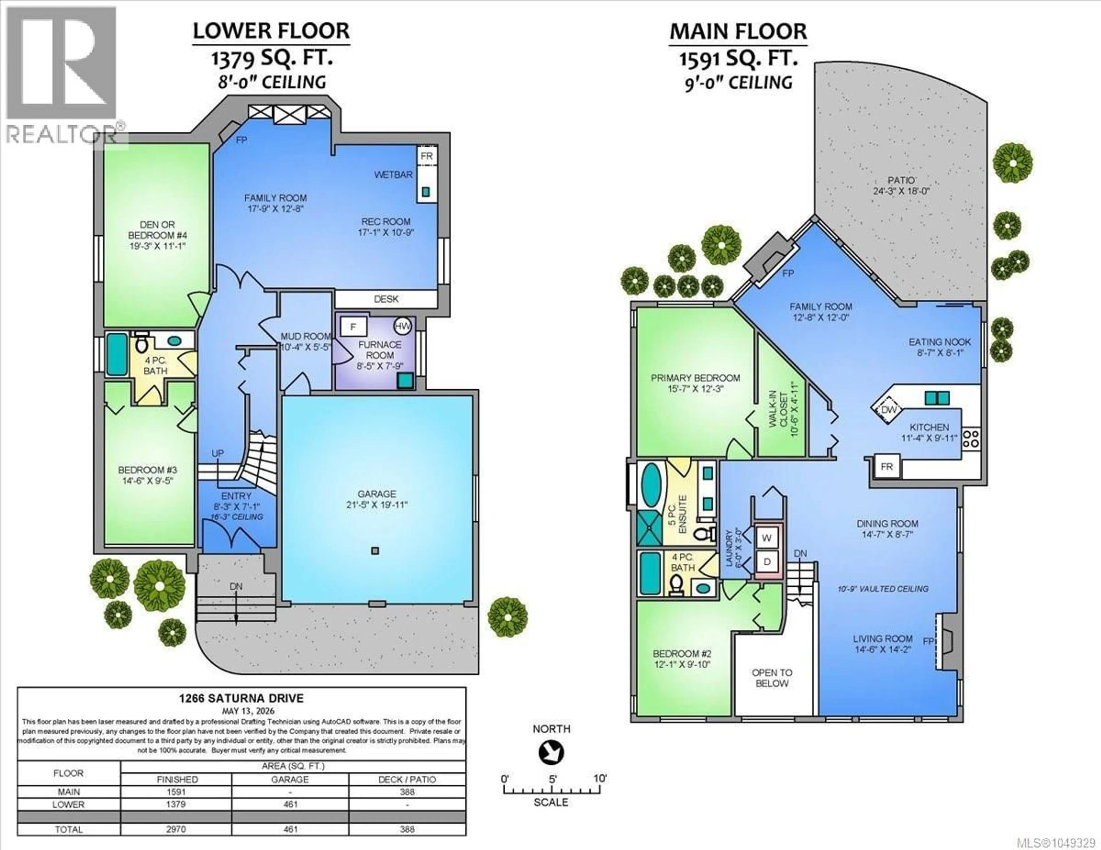 Floor plan for 1266 SATURNA DRIVE, Parksville British Columbia V9P2X6