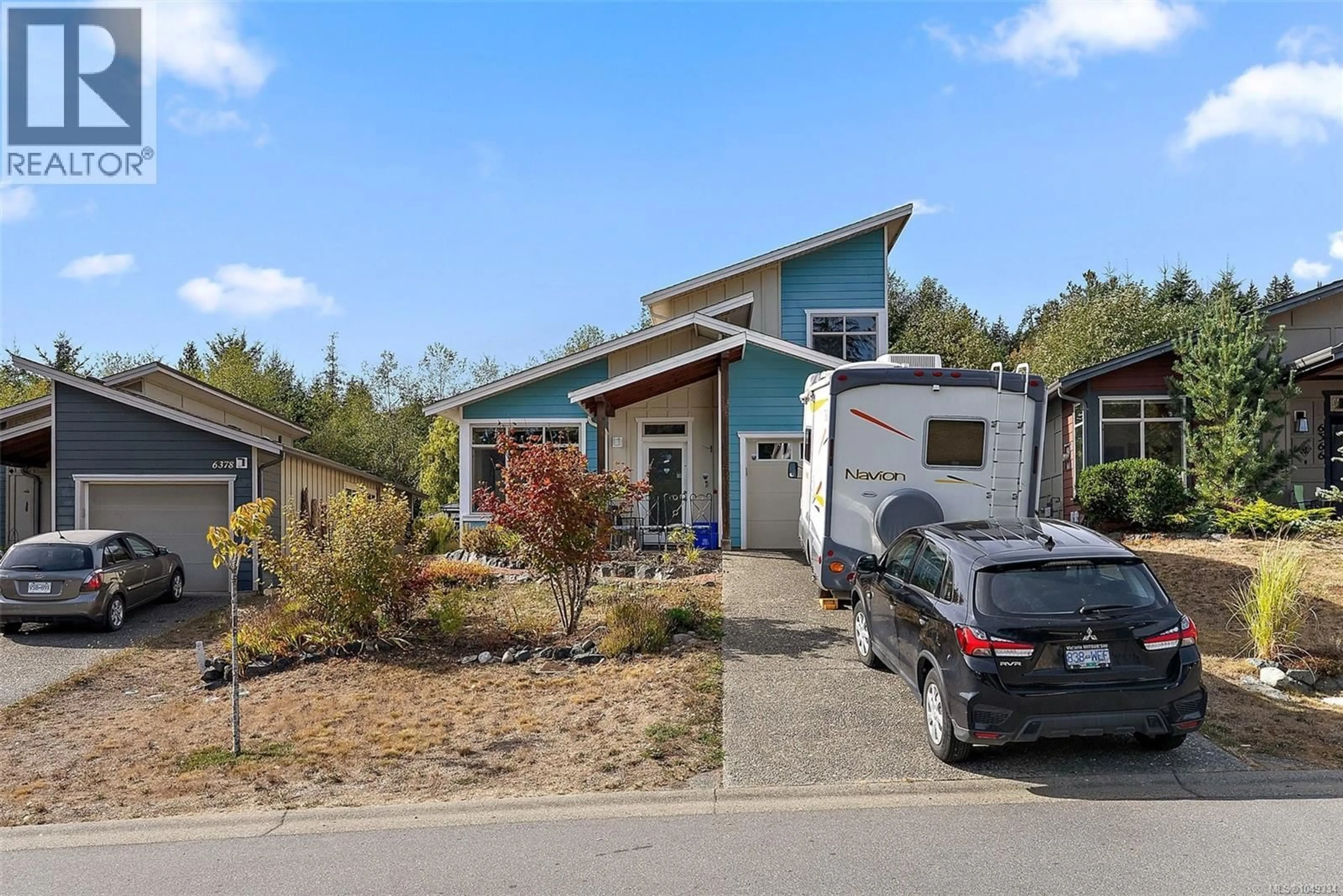 A pic from outside/outdoor area/front of a property/back of a property/a pic from drone, street for 6372 WILLOWPARK WAY, Sooke British Columbia V9Z1L9