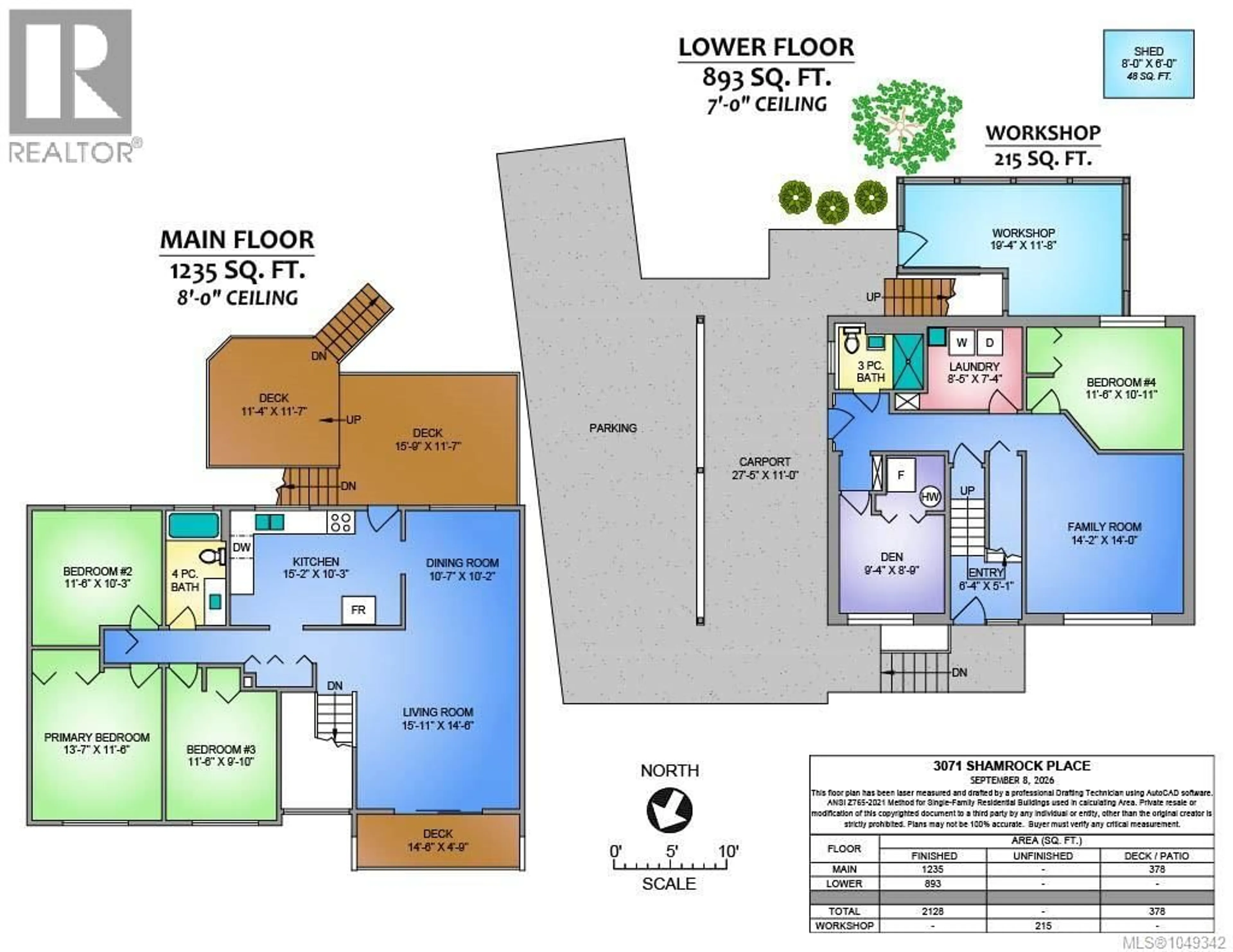 Floor plan for 3071 SHAMROCK PLACE, Nanaimo British Columbia V9T2Z6