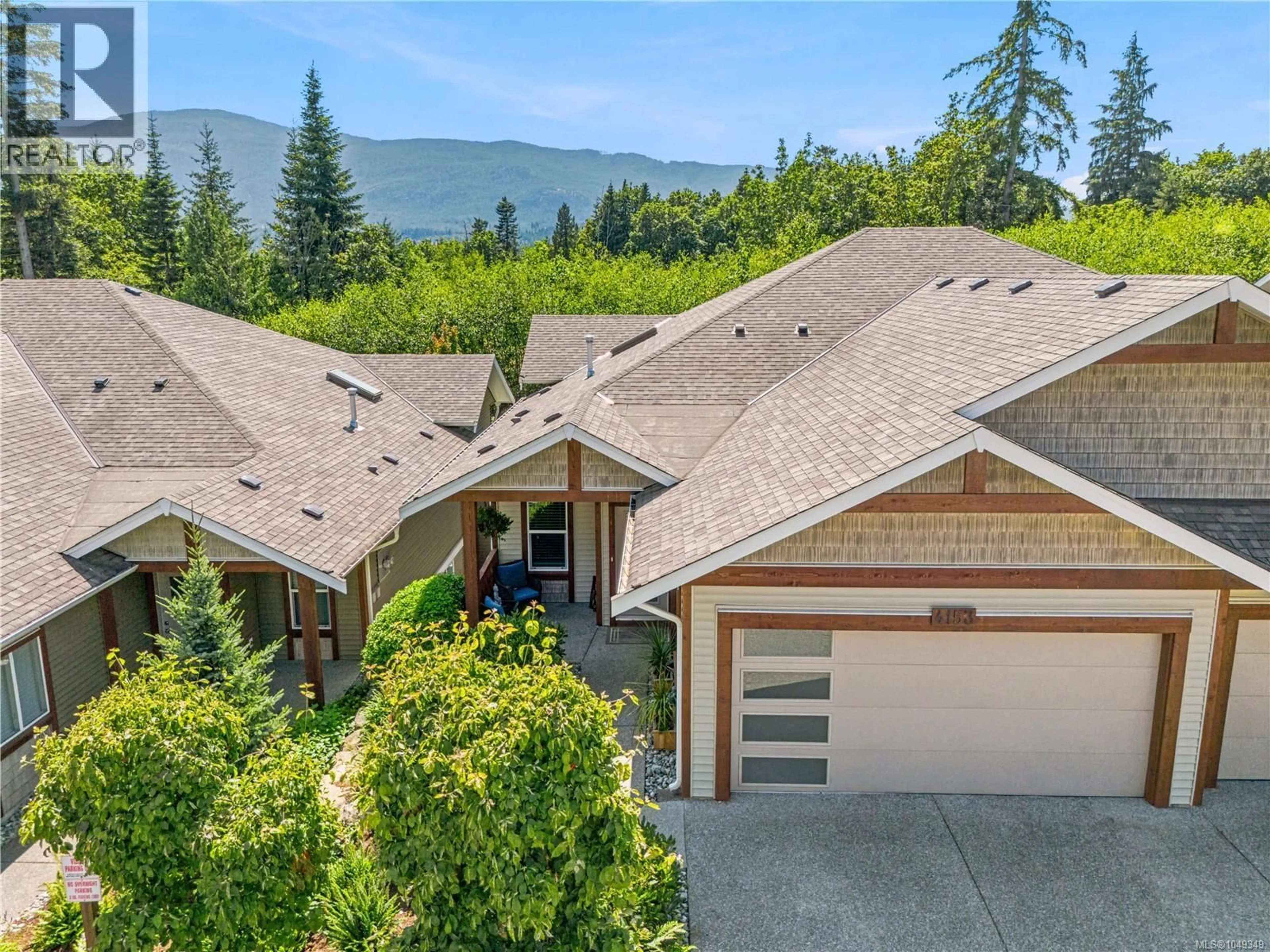 A pic from outside/outdoor area/front of a property/back of a property/a pic from drone, mountain view for 4153 EMERALD WOODS PLACE, Nanaimo British Columbia V9T0K6