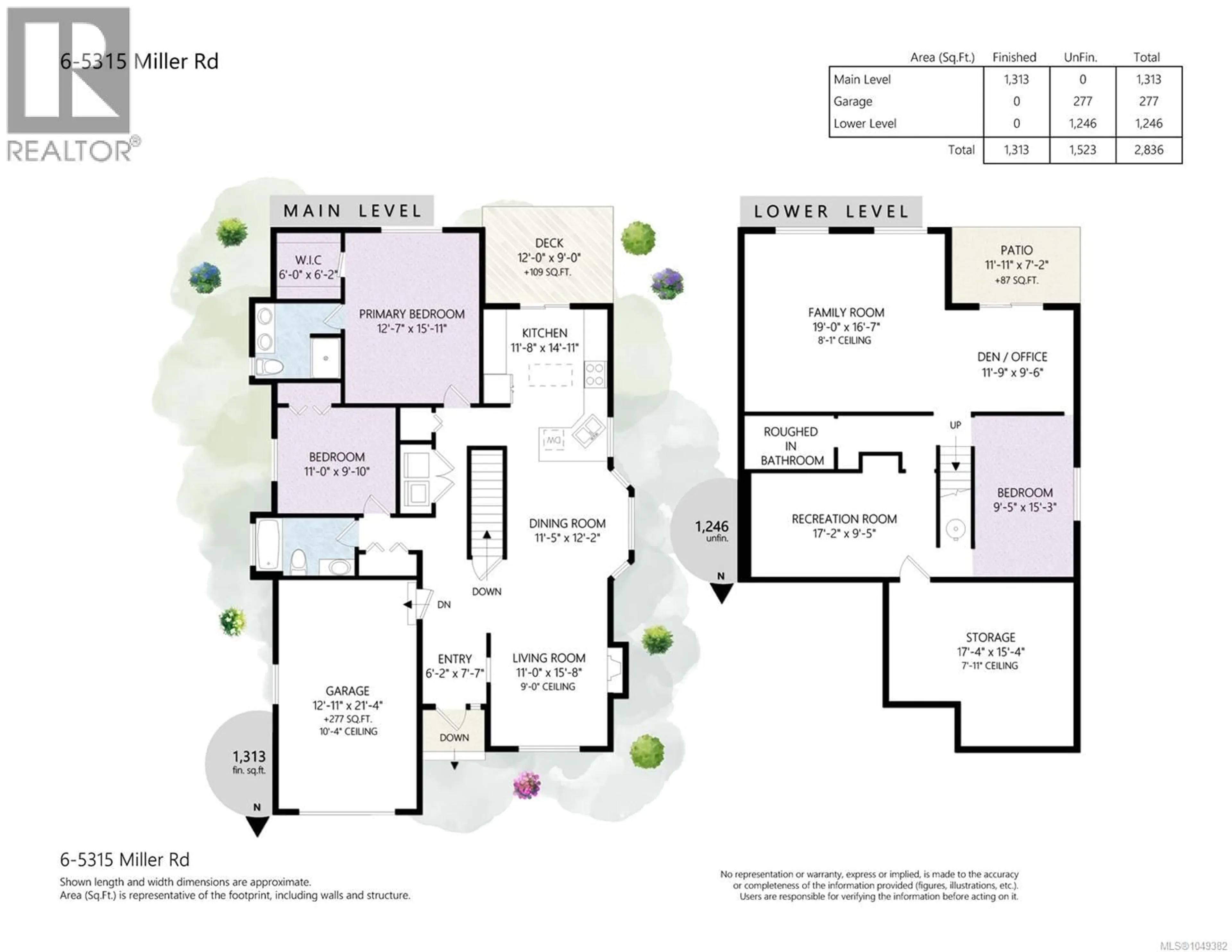 Floor plan for 6 - 5315 MILLER ROAD, Duncan British Columbia V9L0B6