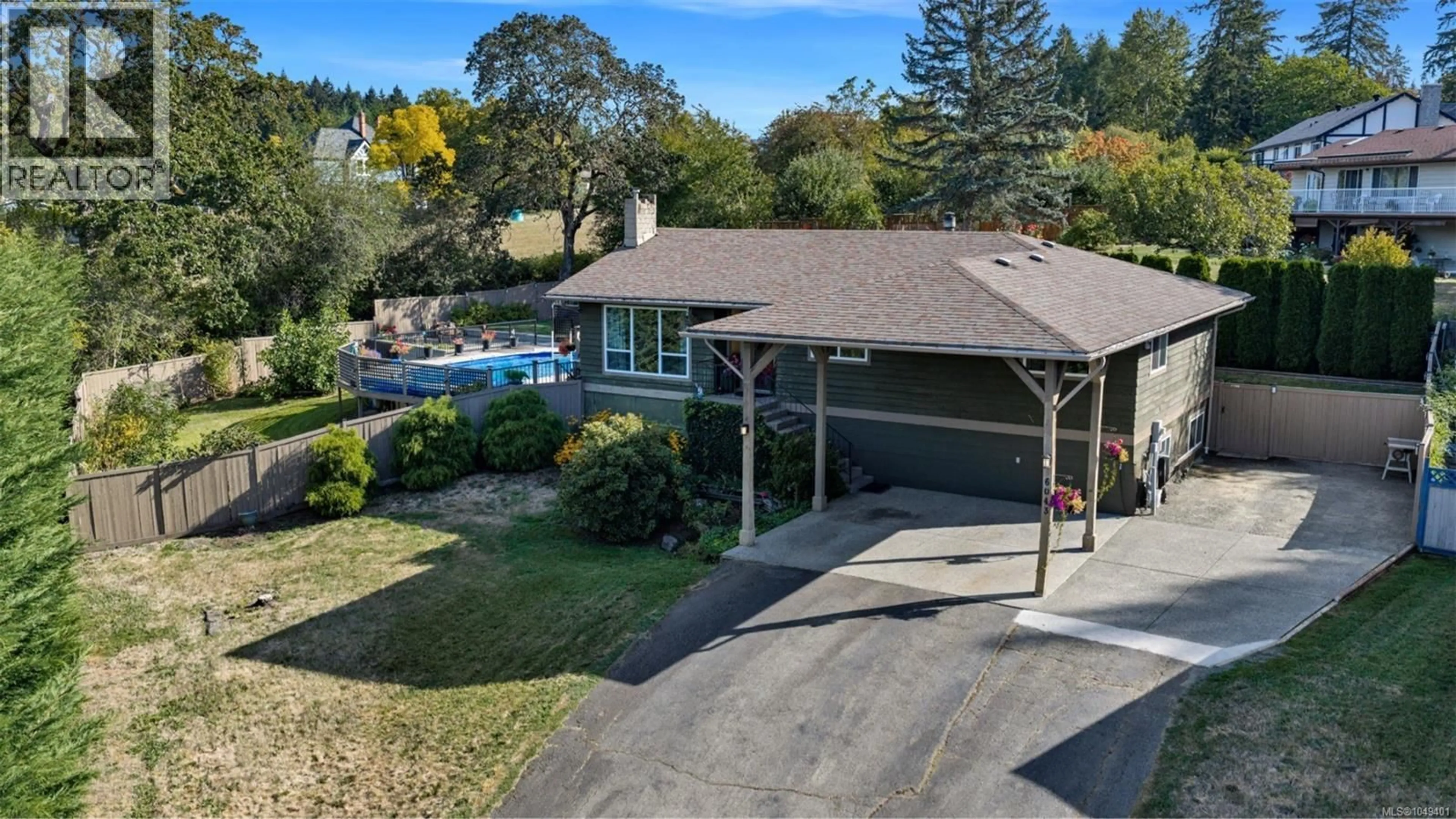A pic from outside/outdoor area/front of a property/back of a property/a pic from drone, water/lake/river/ocean view for 6043 CAMASS PLACE, Duncan British Columbia V9L3Z1