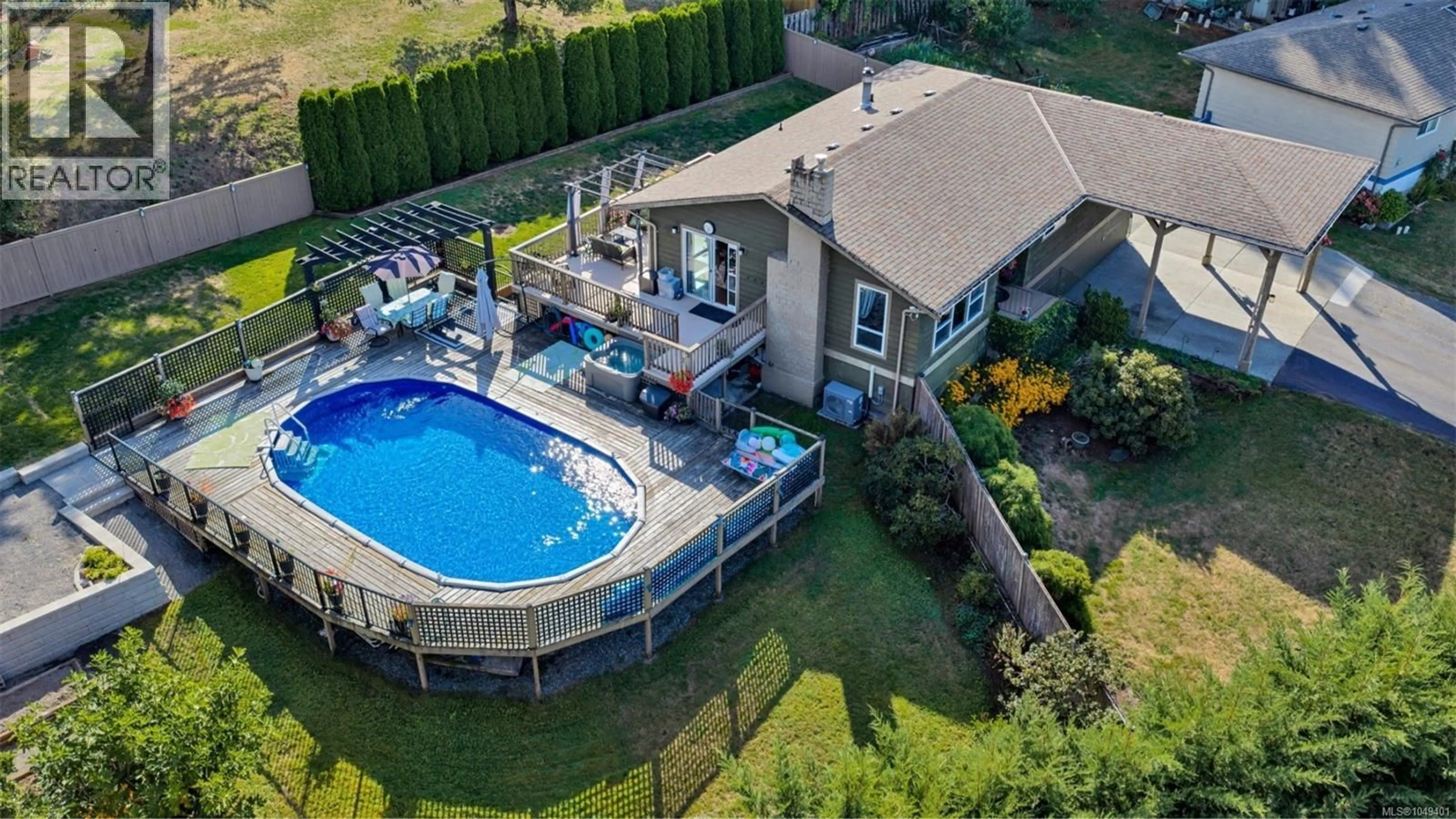 A pic from outside/outdoor area/front of a property/back of a property/a pic from drone, water/lake/river/ocean view for 6043 CAMASS PLACE, Duncan British Columbia V9L3Z1