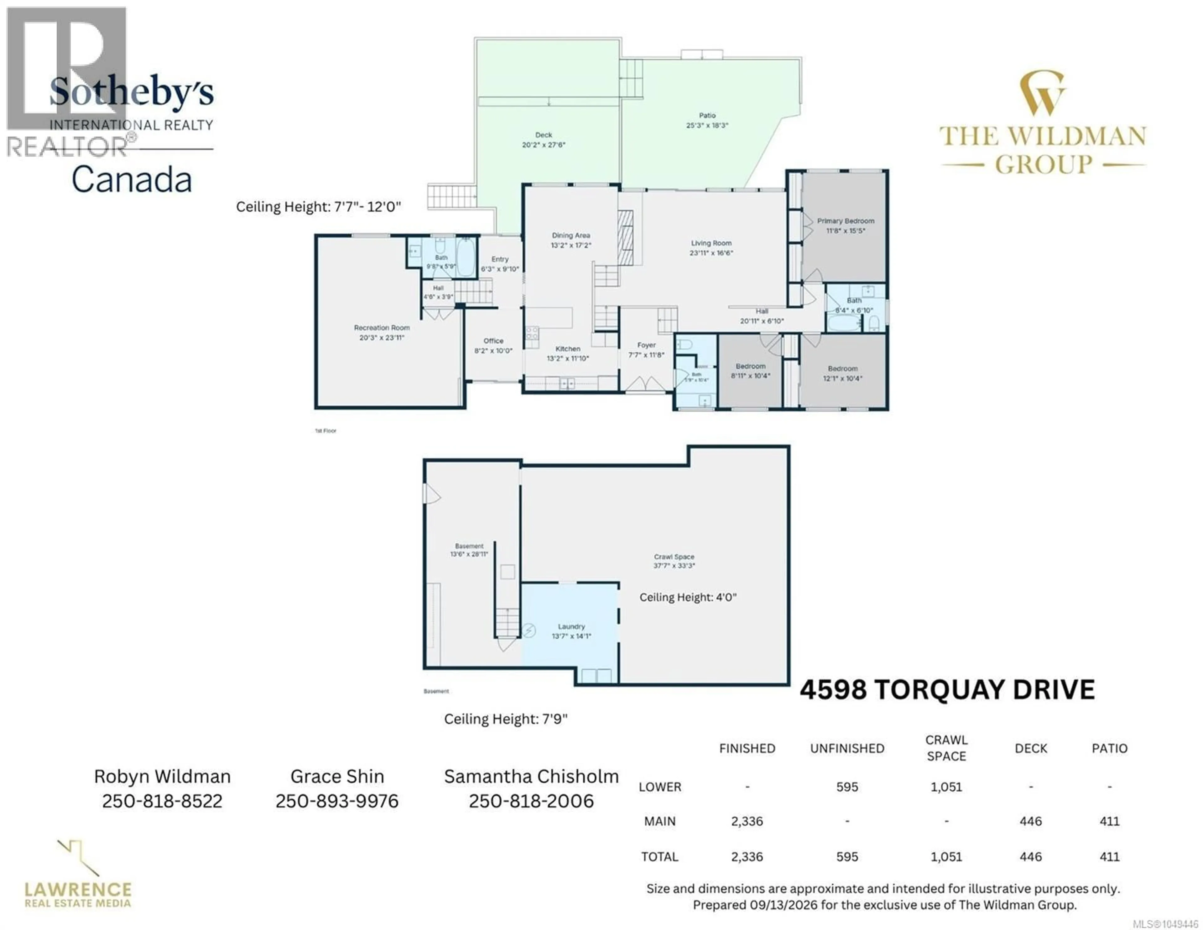 Floor plan for 4598 TORQUAY DRIVE, Saanich British Columbia V8N3L7
