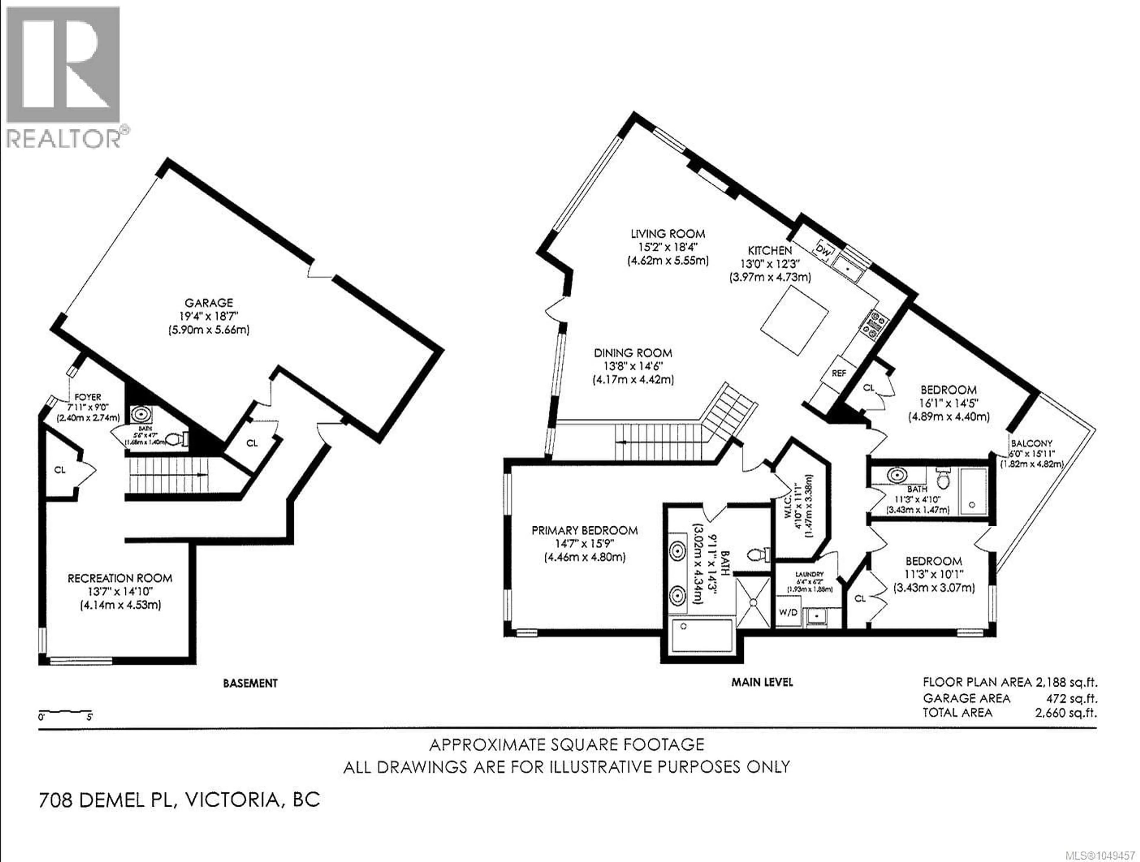 Floor plan for 708 DEMEL PLACE, Colwood British Columbia V9C3L6