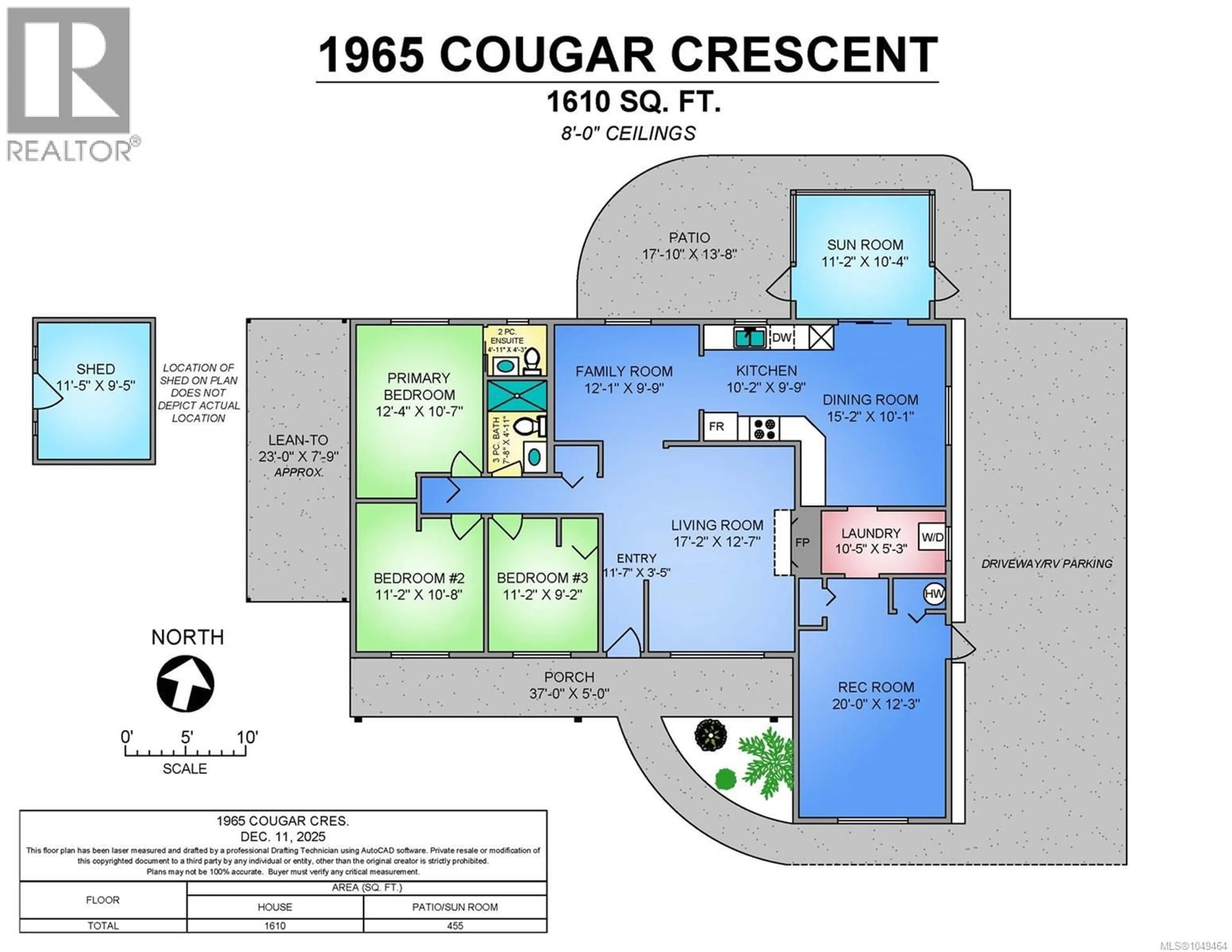 Floor plan for 1965 COUGAR CRESCENT, Comox British Columbia V9M2K4