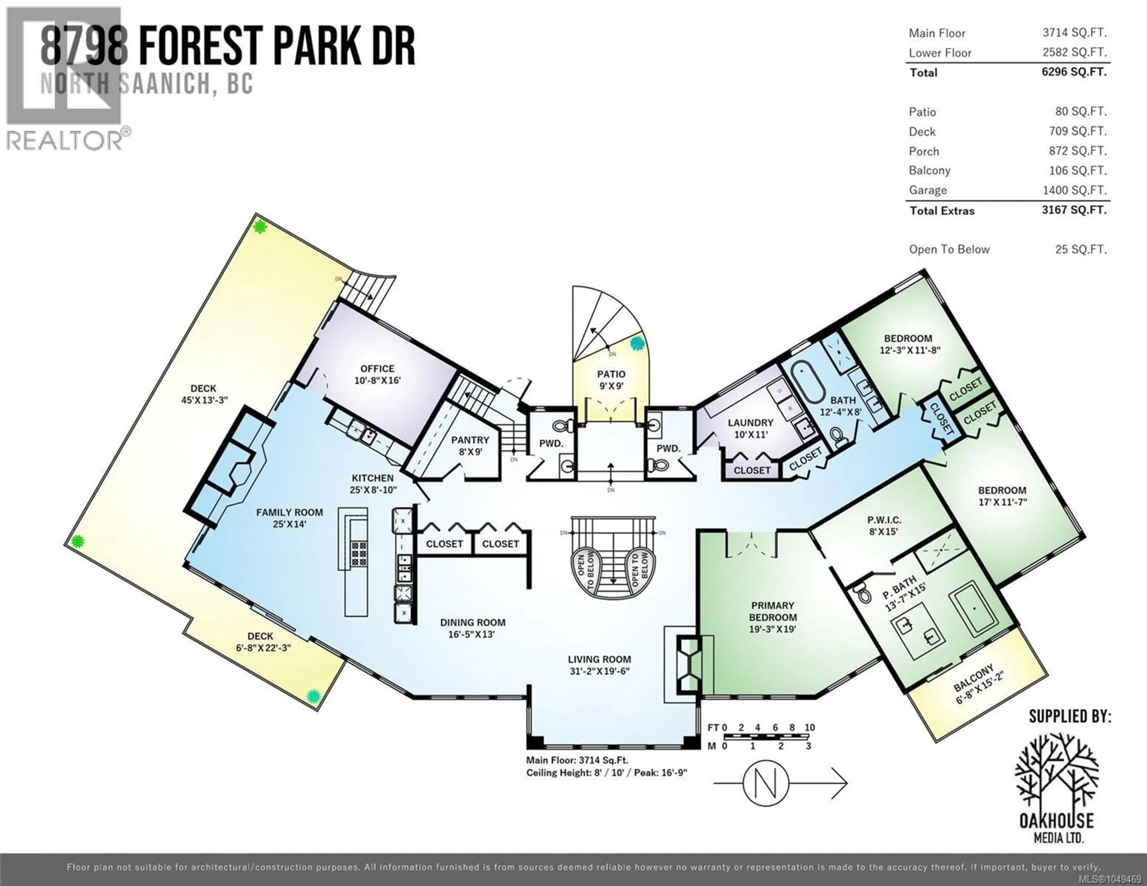 Floor plan for 8798 FOREST PARK DRIVE, North Saanich British Columbia V8L5A8