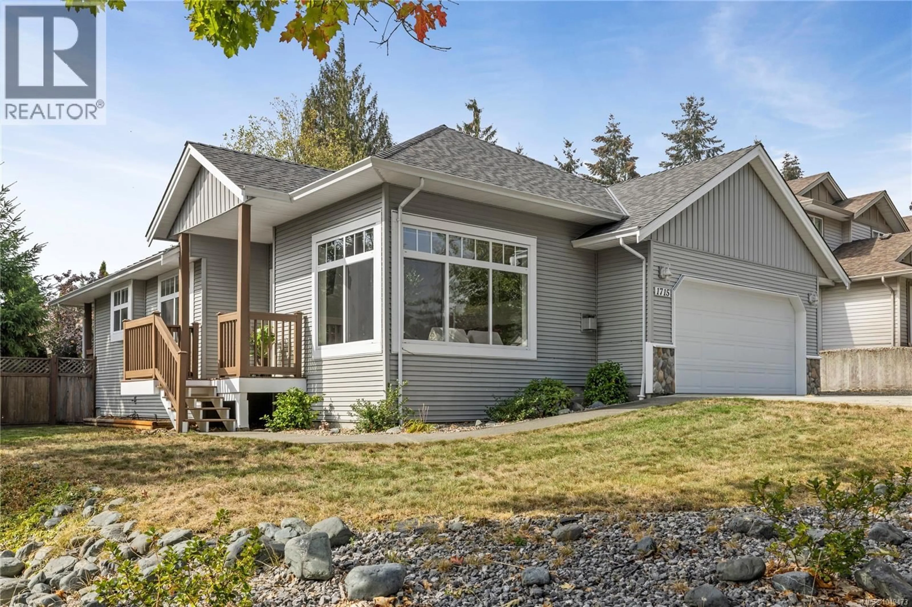 Home with vinyl exterior material, street for 1715 COUNTRY HILLS DRIVE, Nanaimo British Columbia V9X1X5