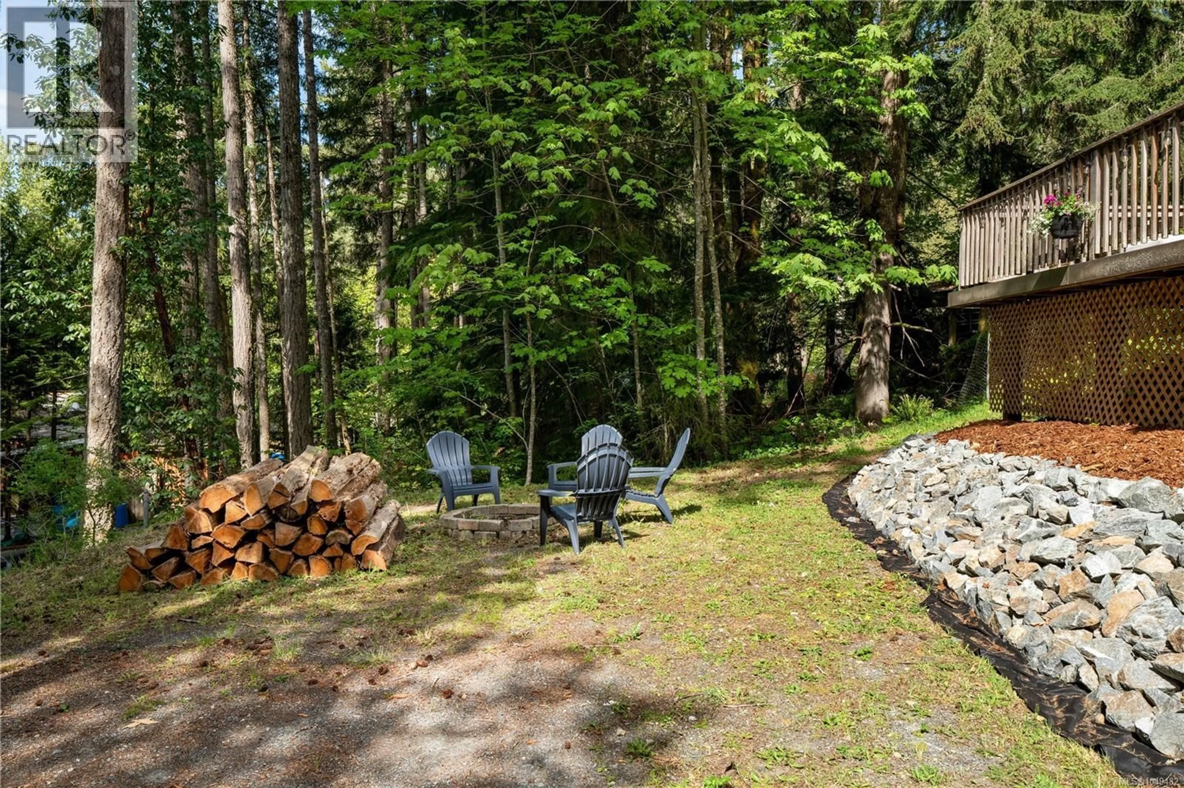 Patio, forest/trees view for 2446 SOMMER LANE, Shawnigan Lake British Columbia V0R2W1