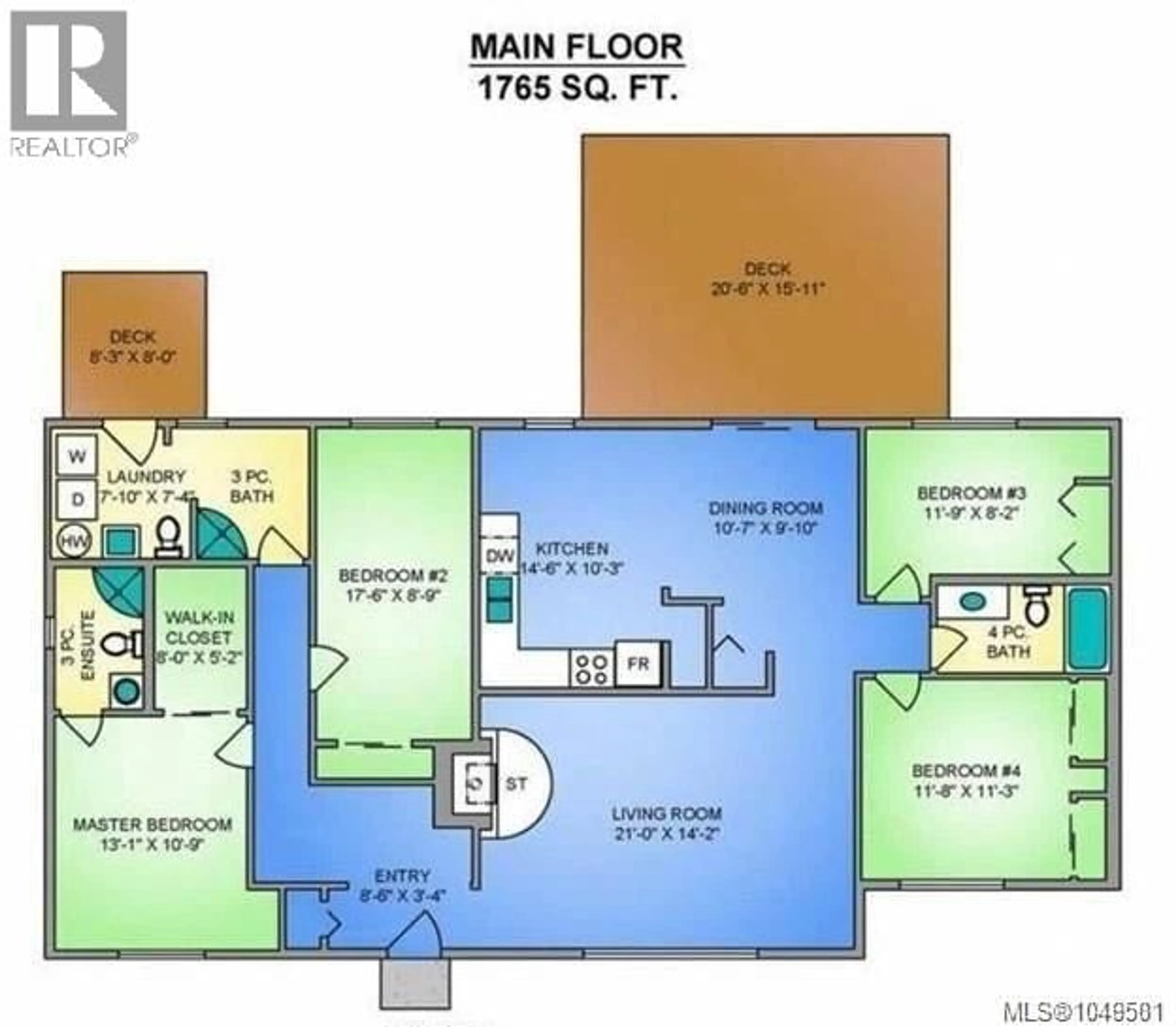 Floor plan for 3538 FOXGLOVE ROAD, Hilliers British Columbia V9K1V8