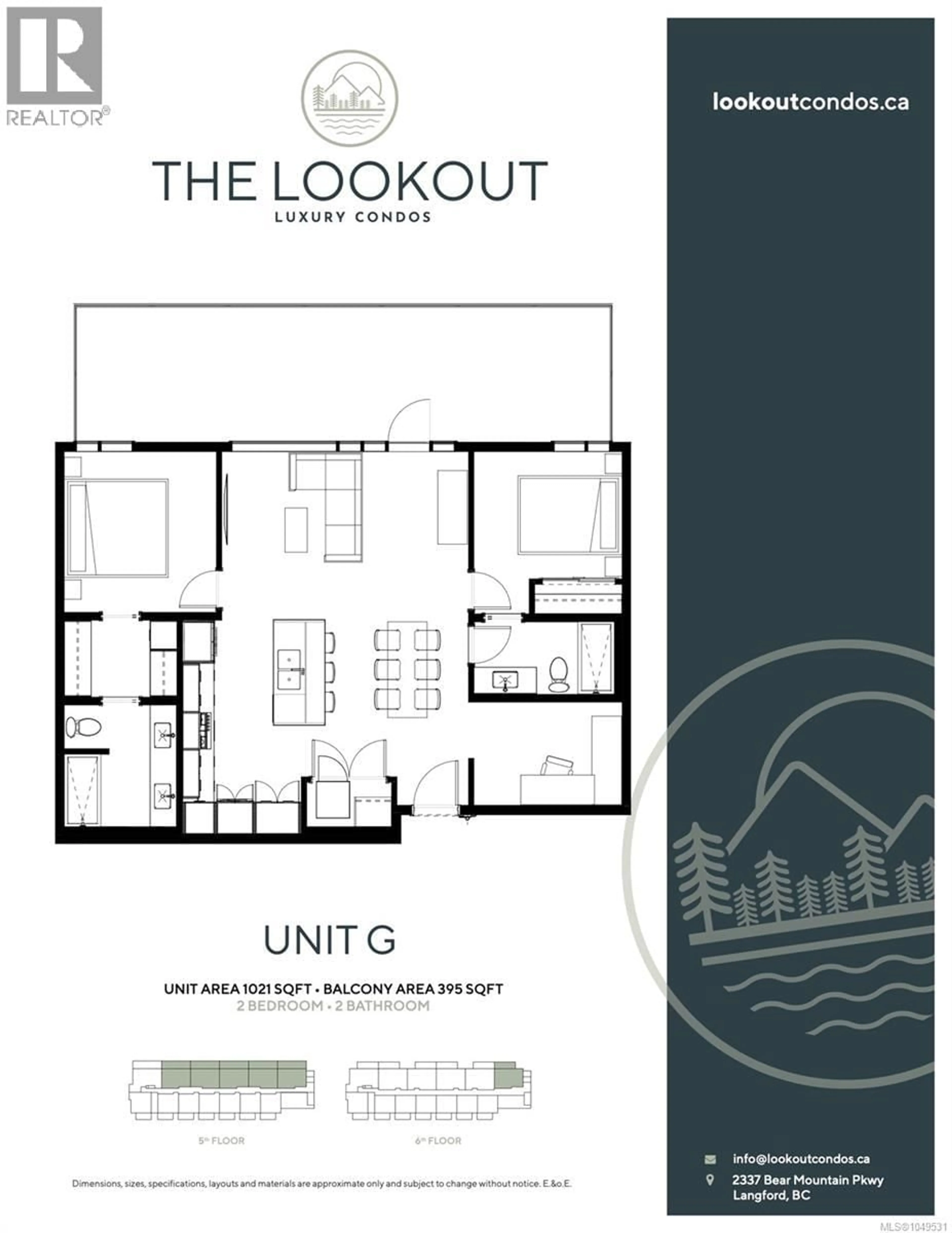 Floor plan for 510 - 2341 BEAR MOUNTAIN PARKWAY, Langford British Columbia V9B6V1