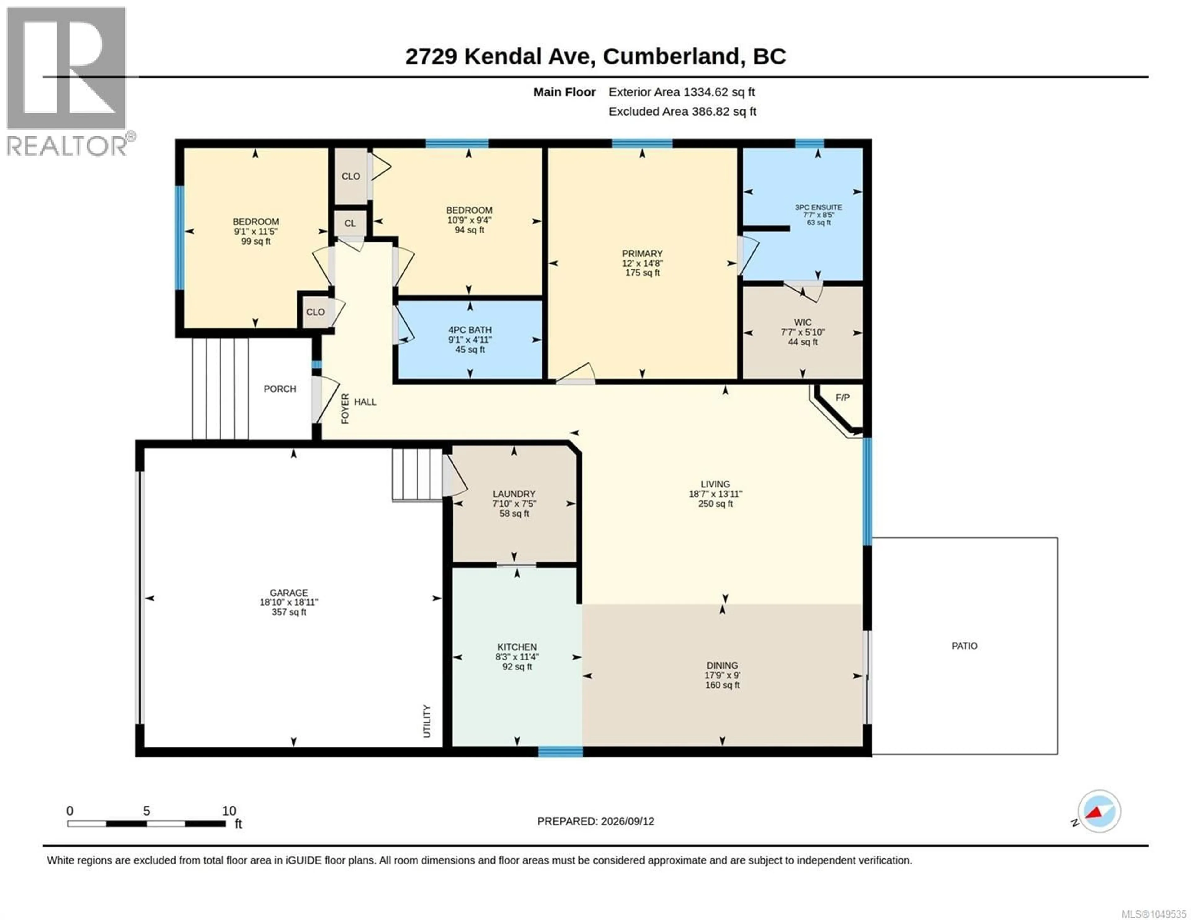 Floor plan for 2729 KENDAL AVENUE, Cumberland British Columbia V0R1S0