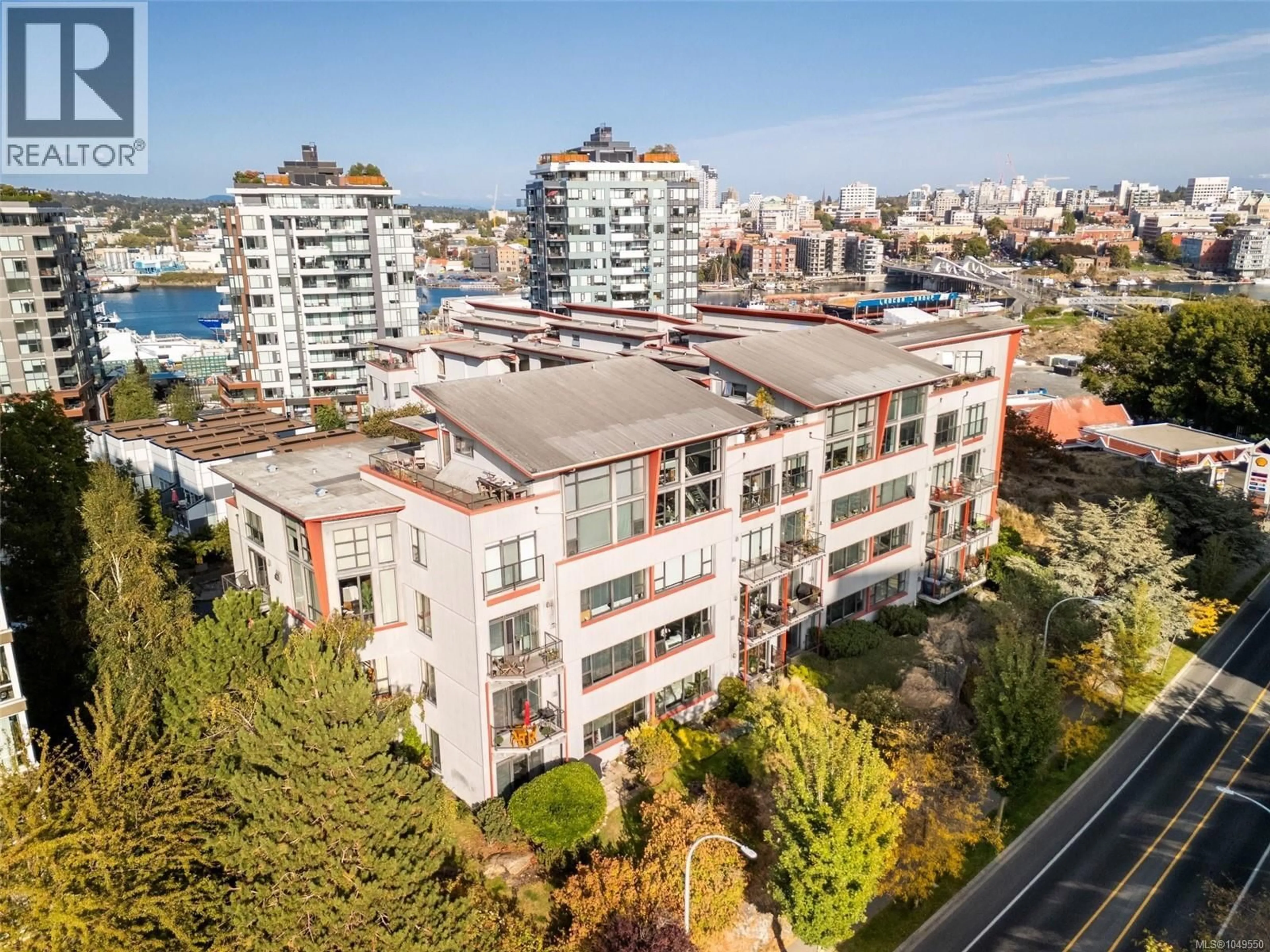 A pic from outside/outdoor area/front of a property/back of a property/a pic from drone, city buildings view from balcony for 212 - 455 SITKUM ROAD, Victoria British Columbia V9A7N9