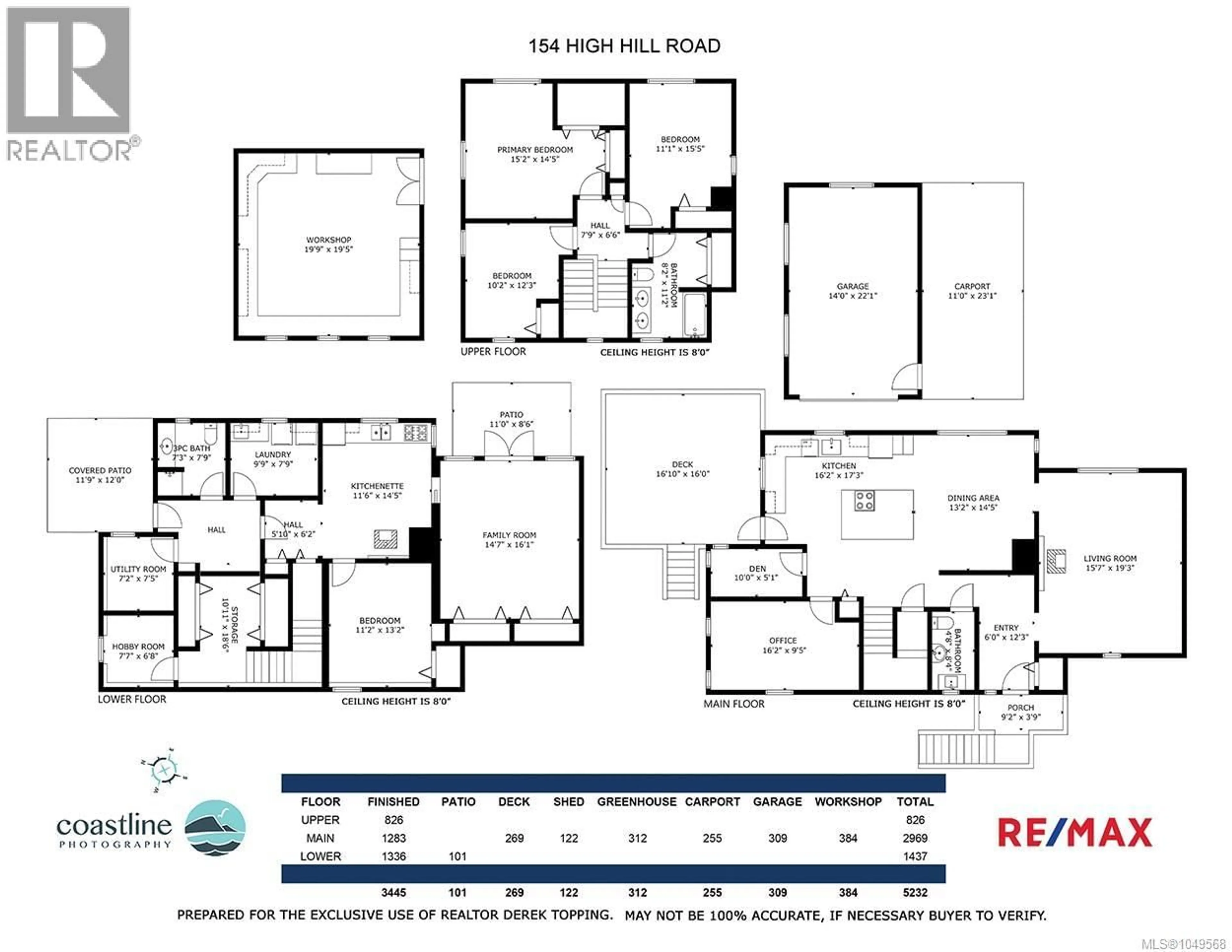 Floor plan for 154 HIGH HILL ROAD, Salt Spring British Columbia V8K2N6