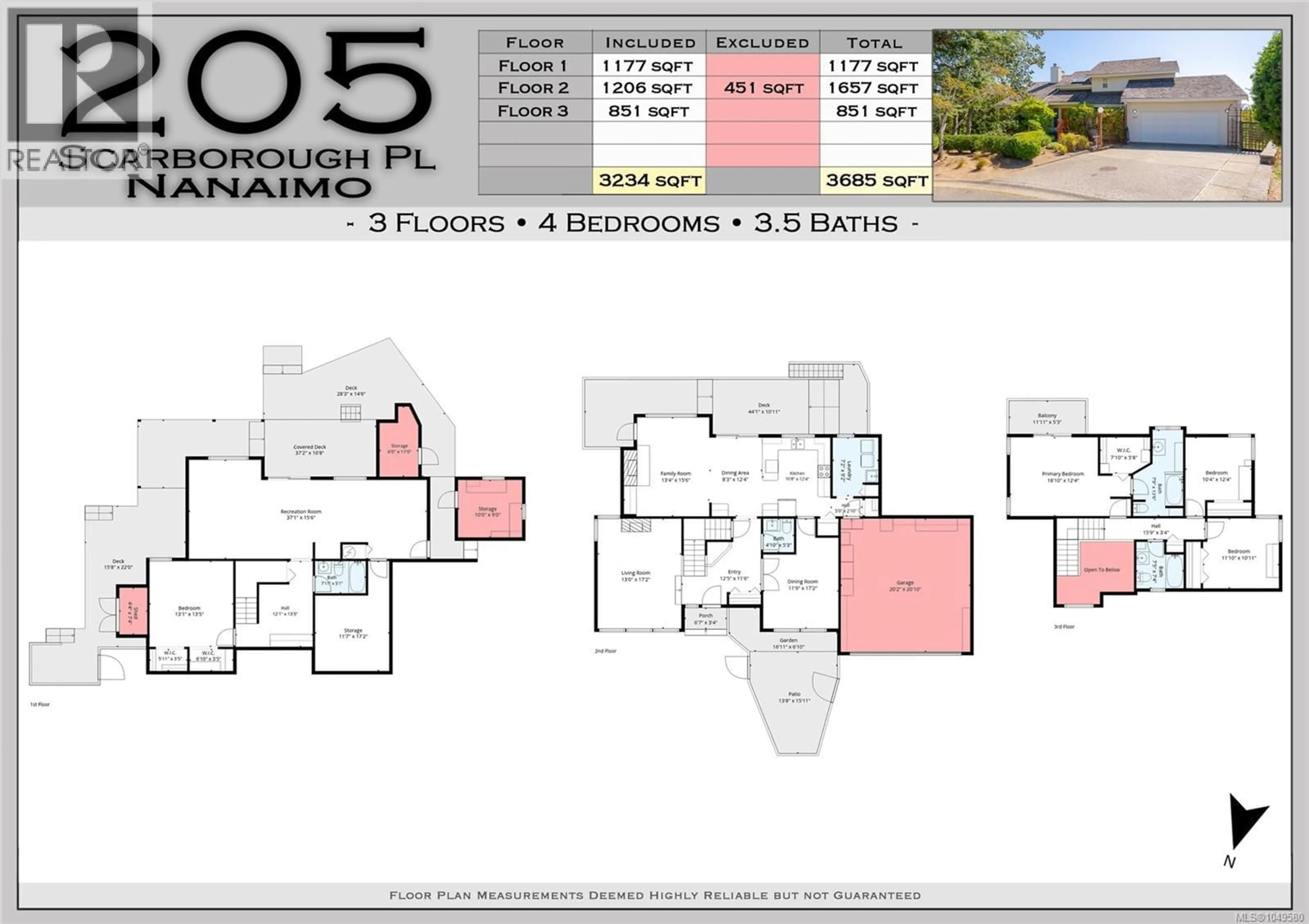 Floor plan for 205 SCARBOROUGH PLACE, Nanaimo British Columbia V9T5L3