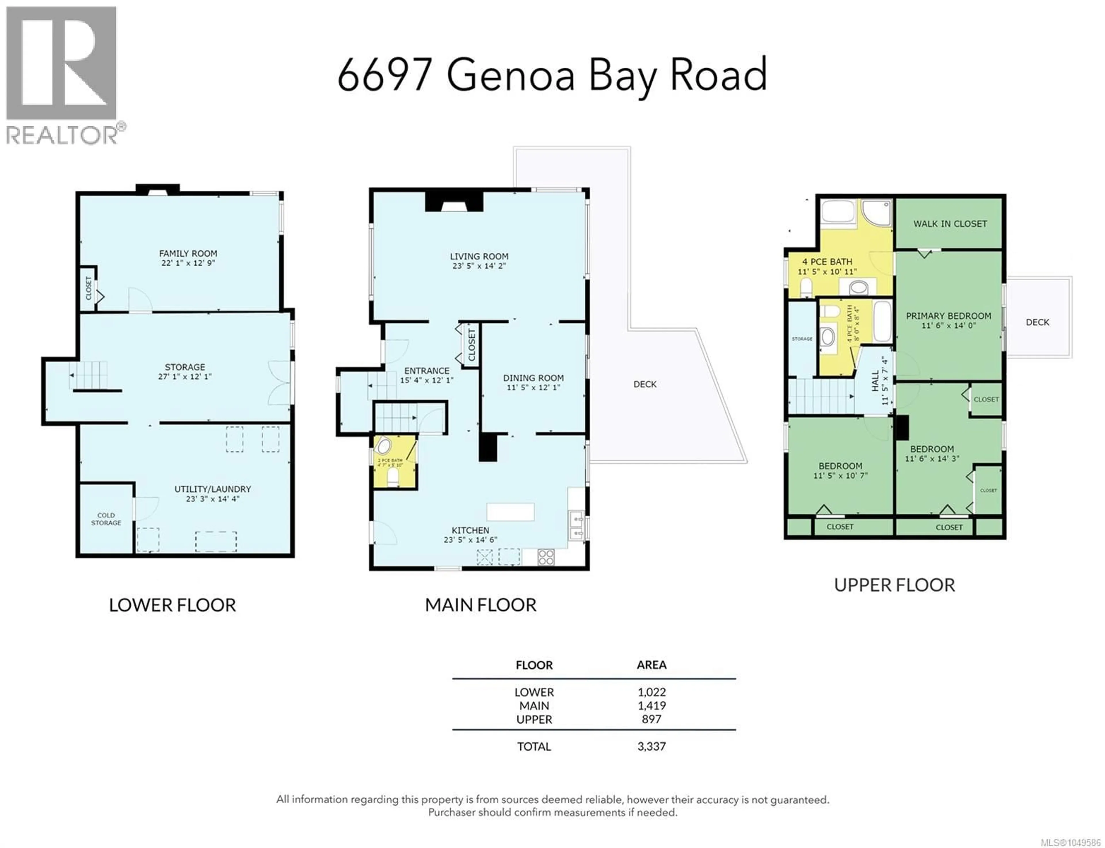 Floor plan for 6697 GENOA BAY ROAD, Duncan British Columbia V9L5Y7
