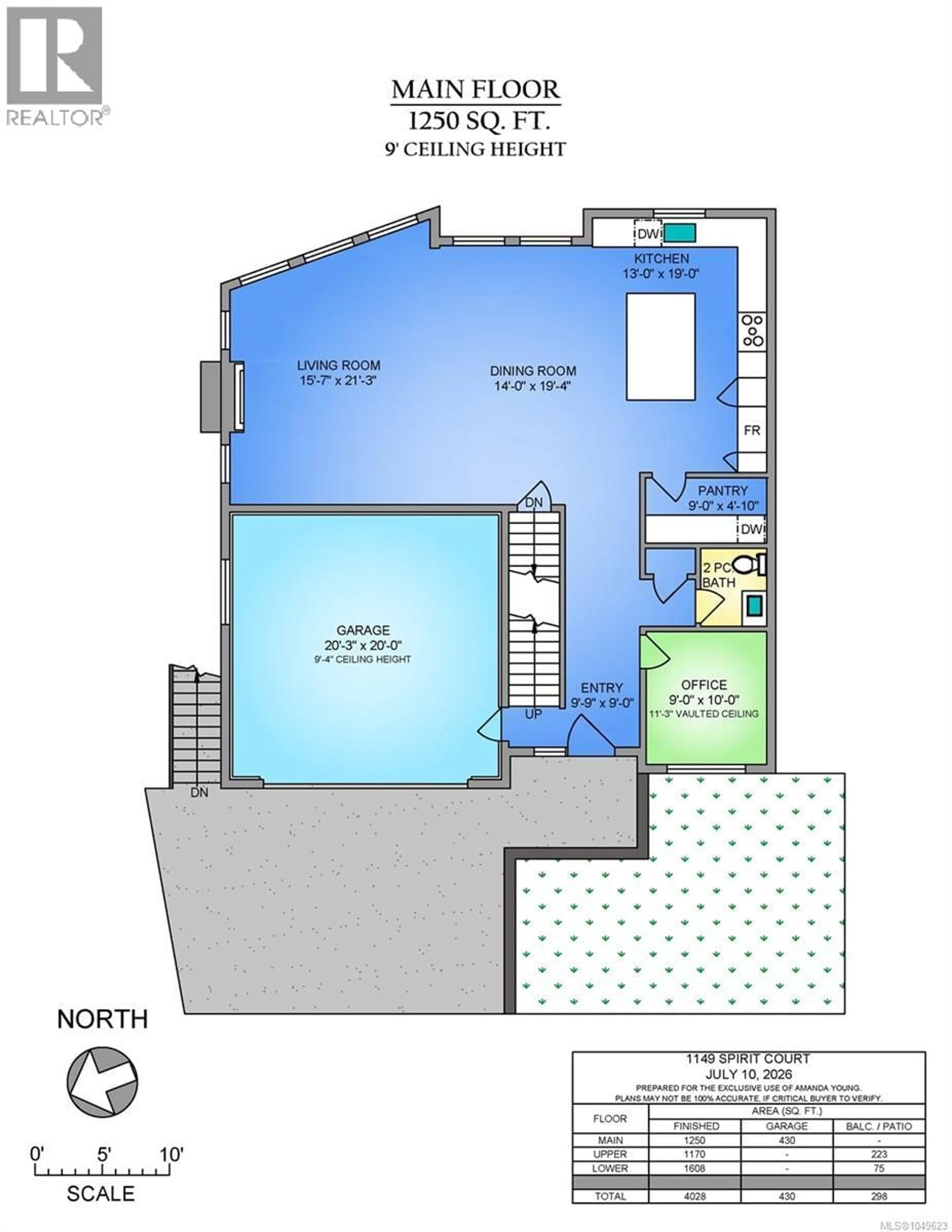Floor plan for 1149 SPIRIT COURT, Langford British Columbia V9B0G8