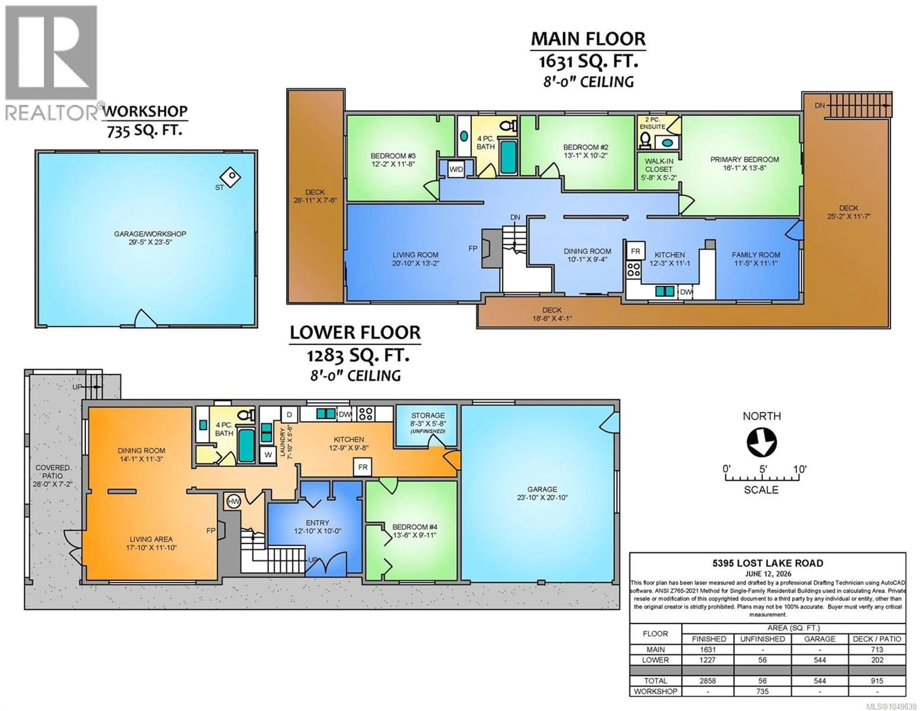 Floor plan for 5395 LOST LAKE ROAD, Nanaimo British Columbia V9T5E7