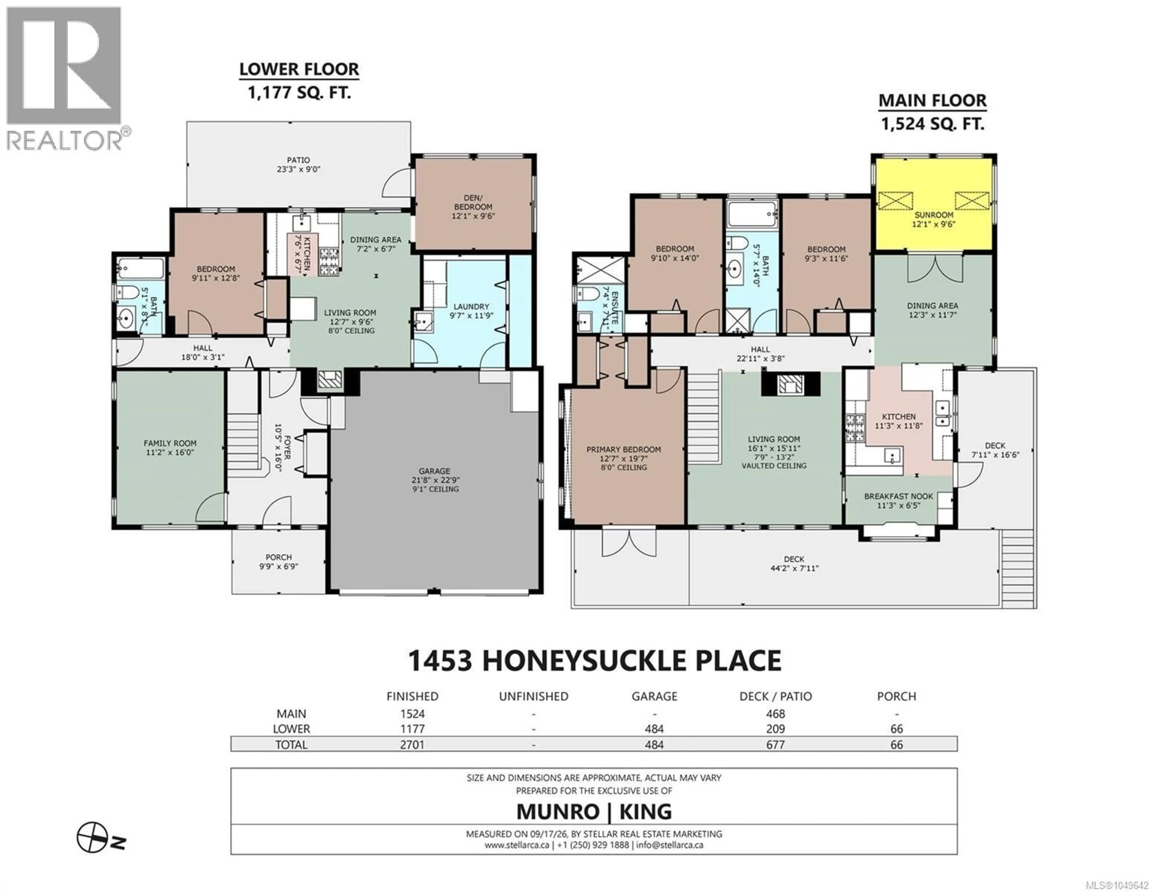 Floor plan for 1453 HONEYSUCKLE PLACE, North Saanich British Columbia V8L5J8