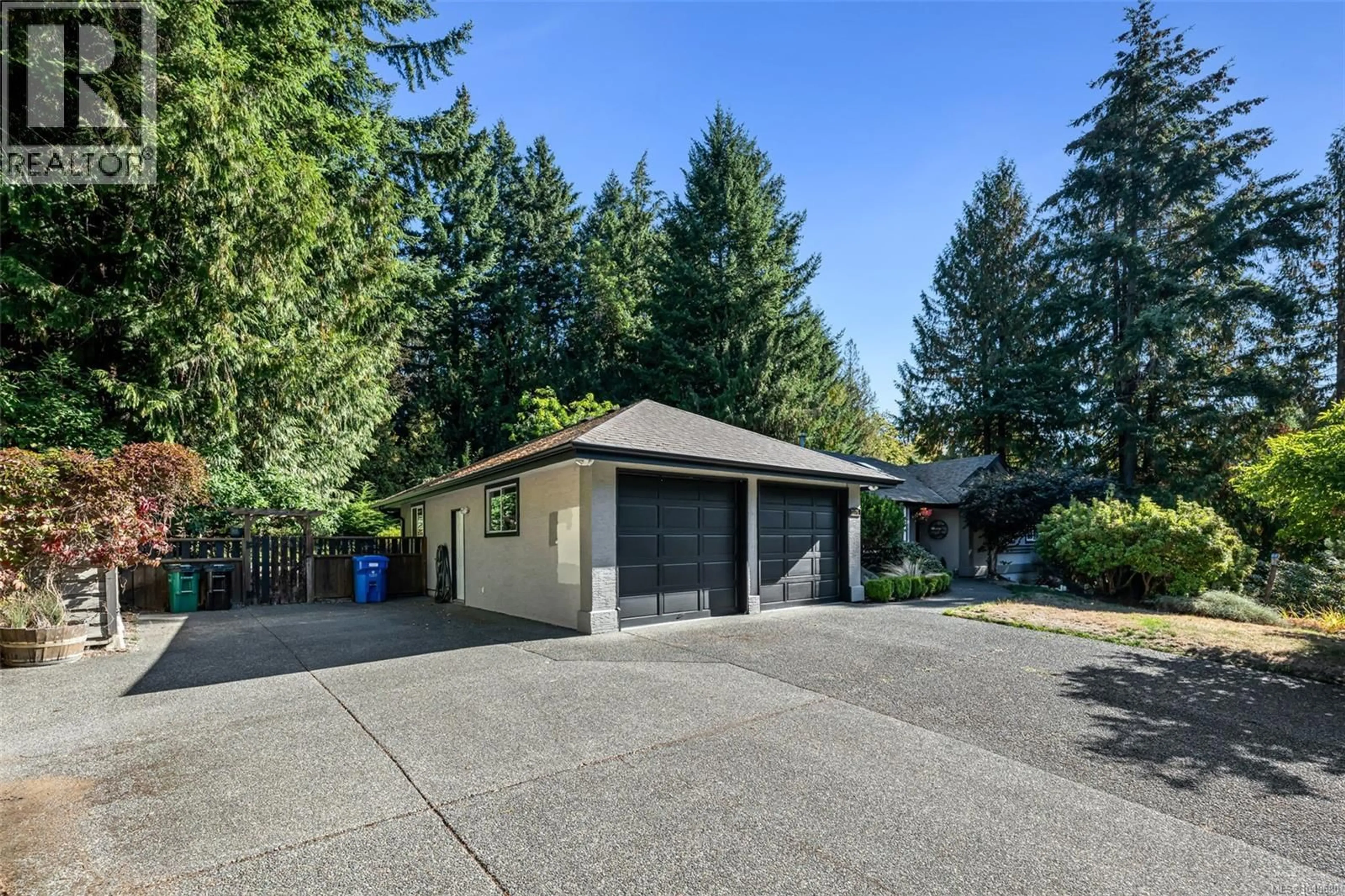 A pic from outside/outdoor area/front of a property/back of a property/a pic from drone, street for 2375 DAMASCUS ROAD, Shawnigan Lake British Columbia V8H2E7