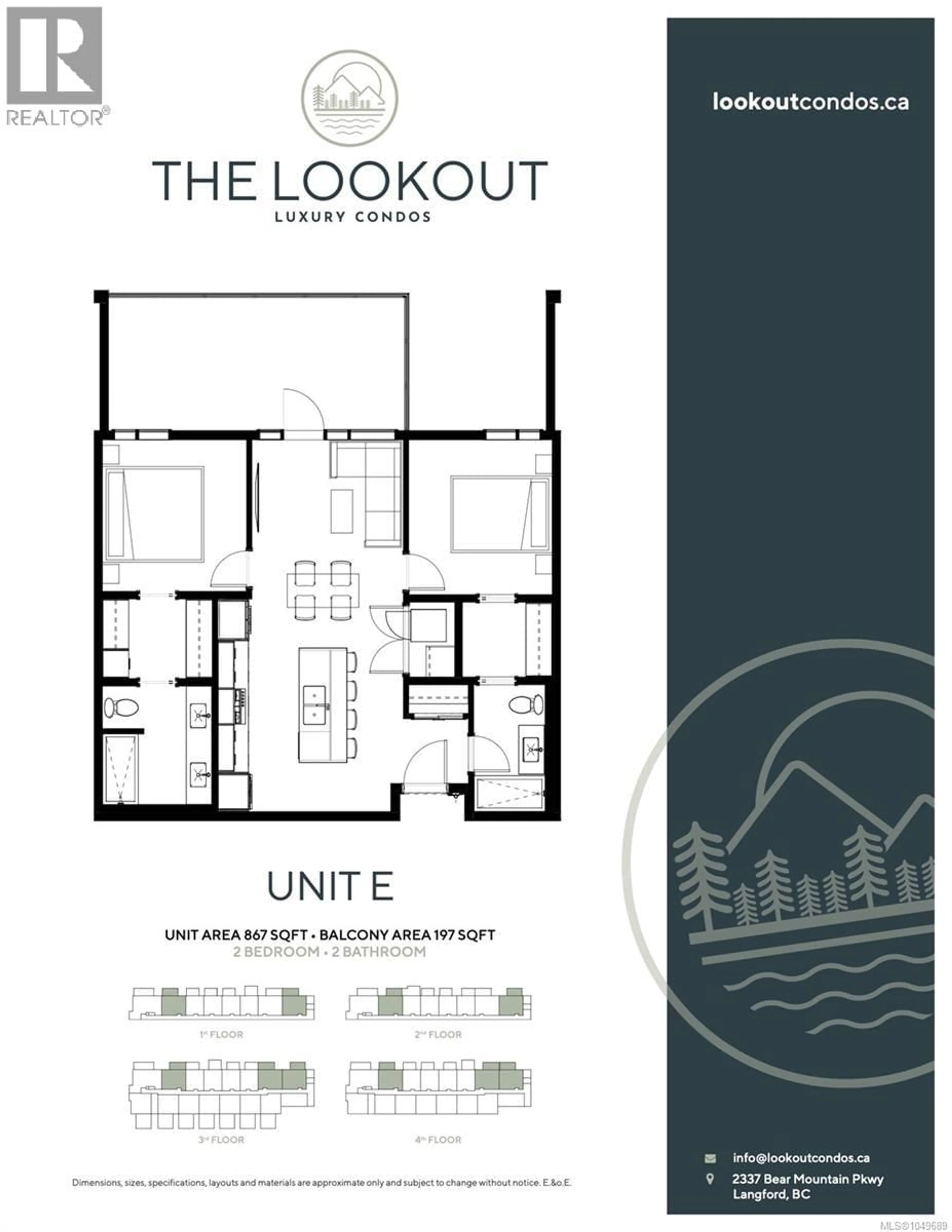 Floor plan for 104 - 2341 BEAR MOUNTAIN PARKWAY, Langford British Columbia V9B6V1